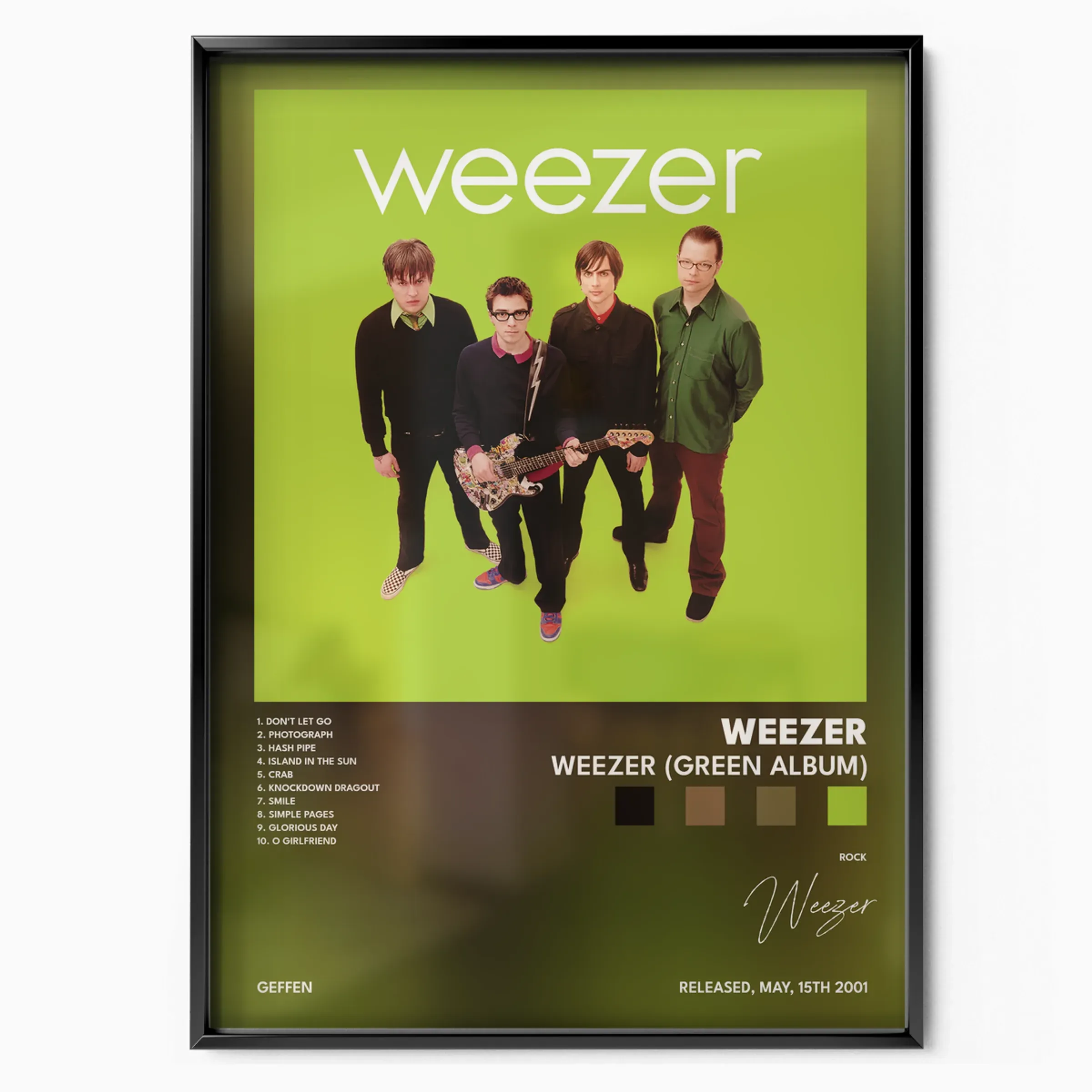 Weezer (Green Album) poster