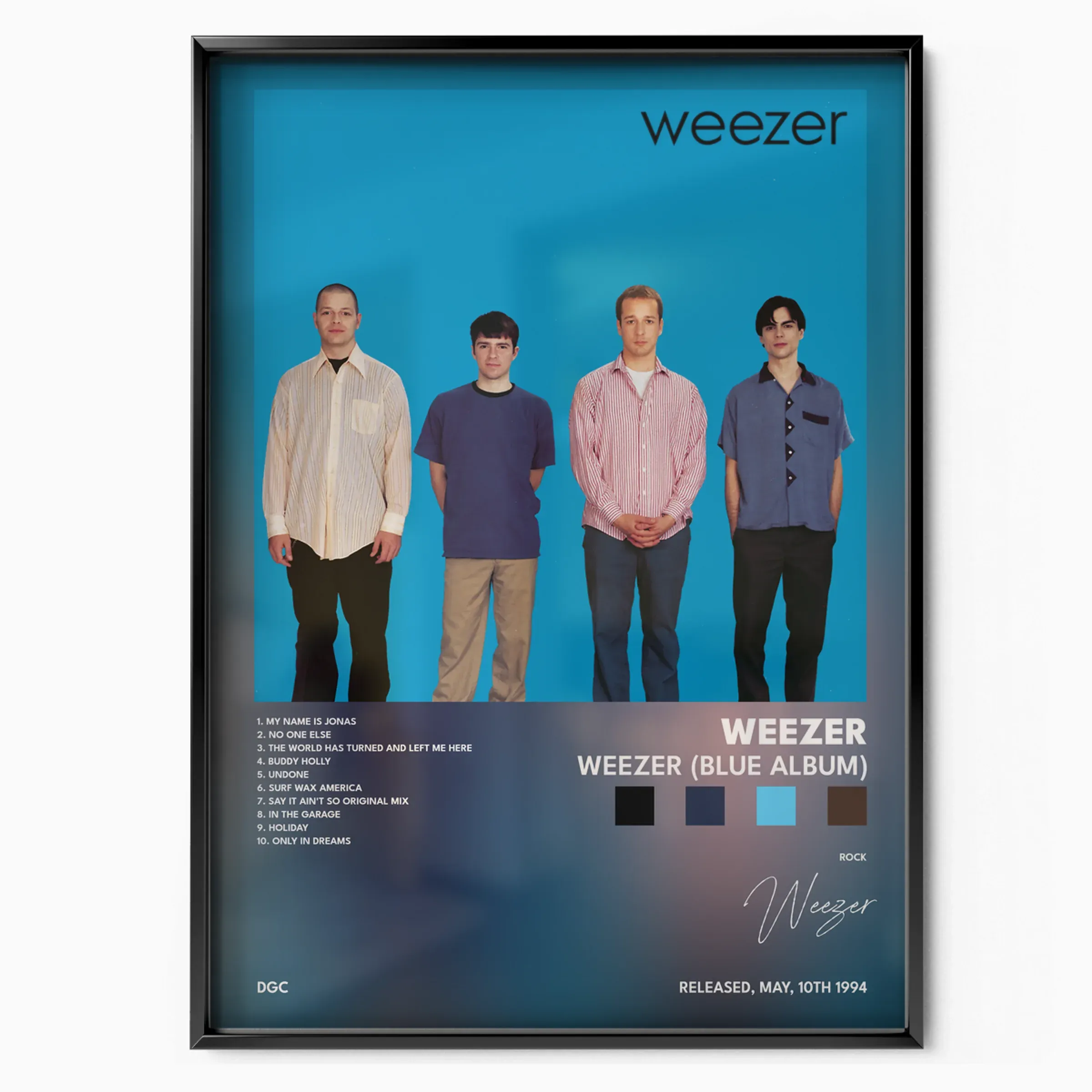 Weezer (Blue Album) poster