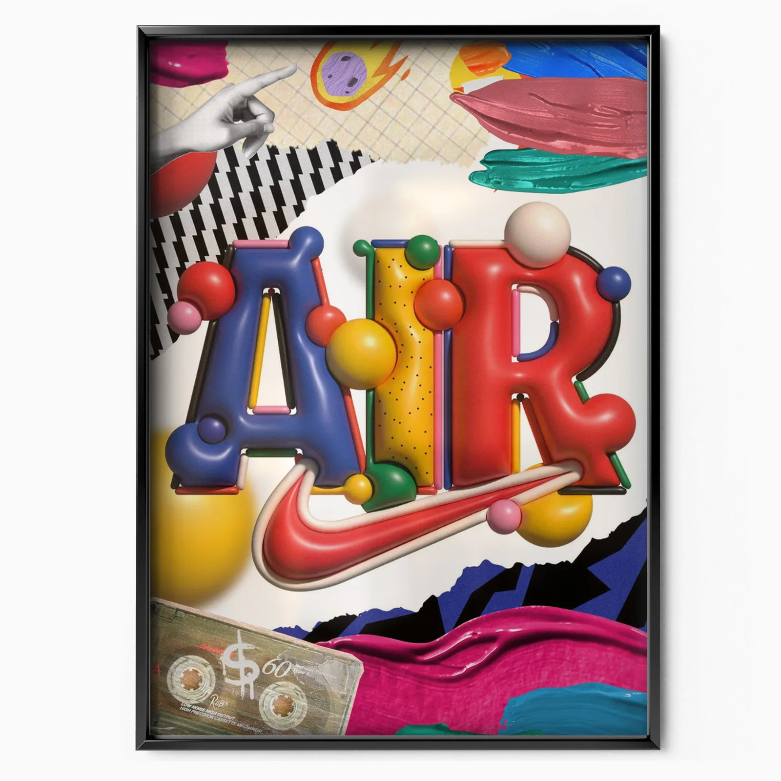 Nike Sztuka 3D poster, museum grade matte print