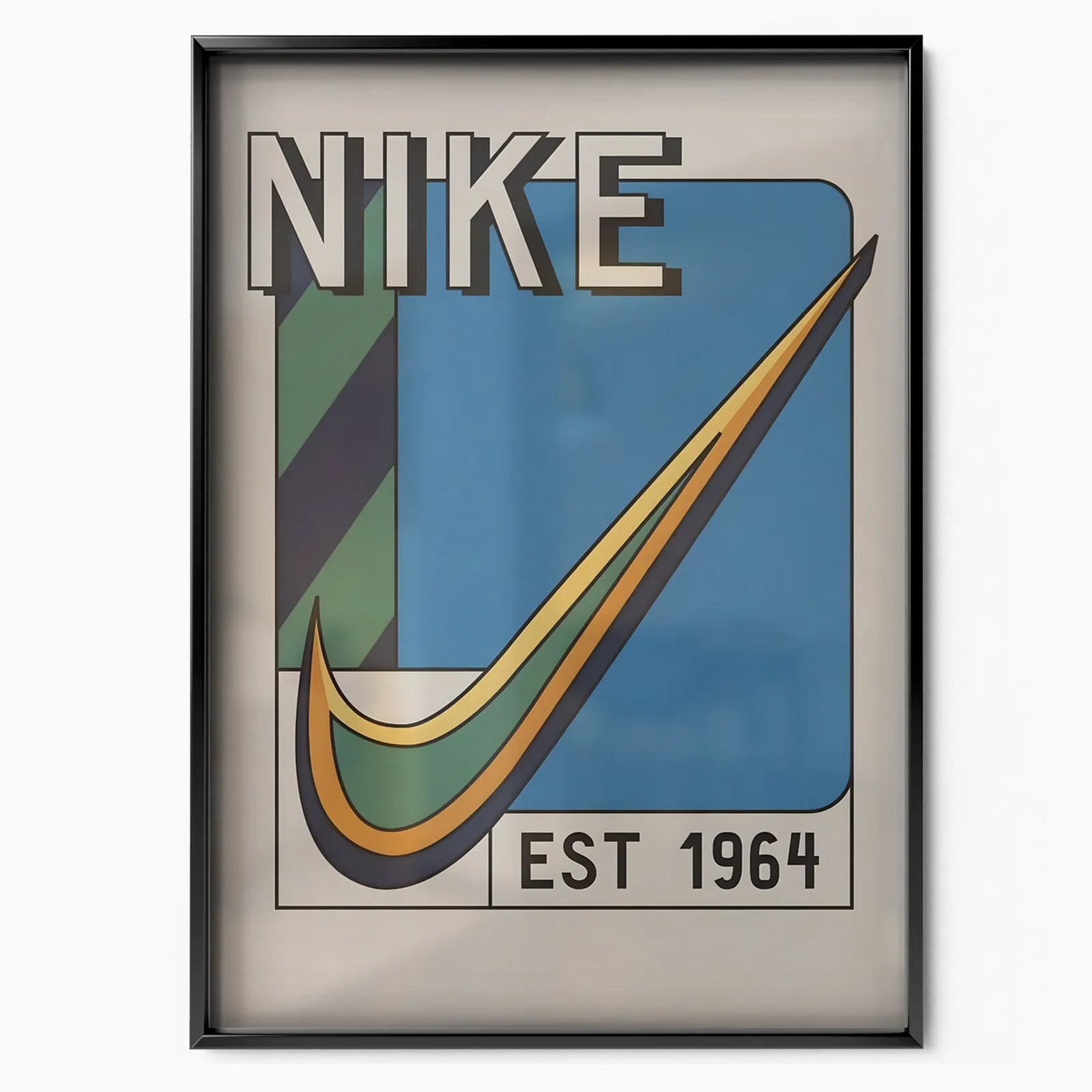 Nike 1964 Blu poster, museum grade matte print