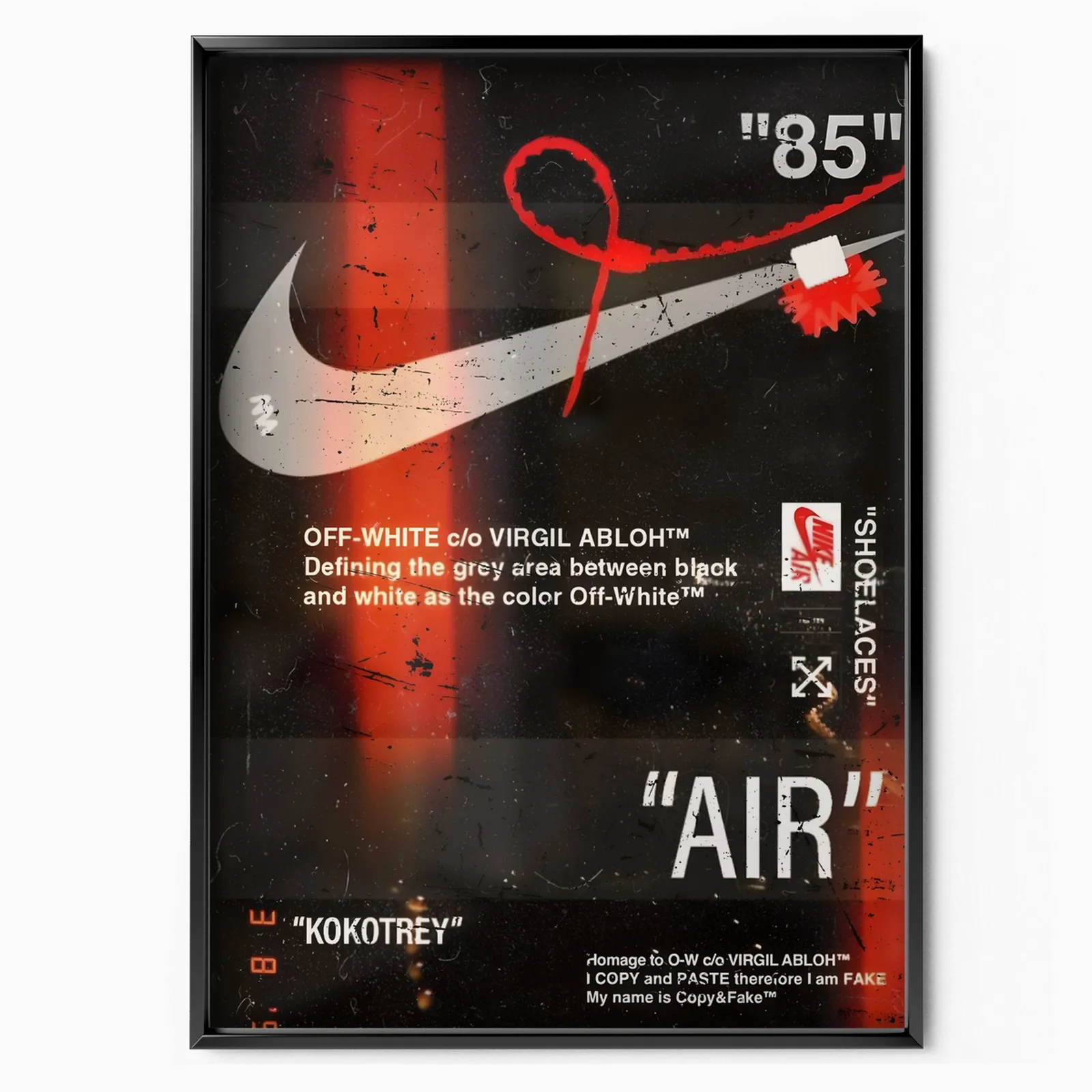Nike air" poster, museum grade matte print