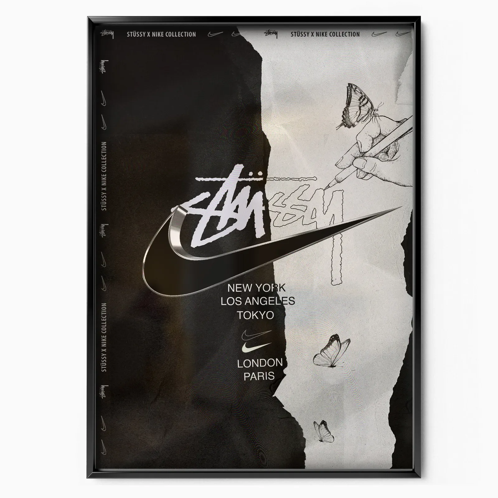 Nike x Stussy poster, museum grade matte print