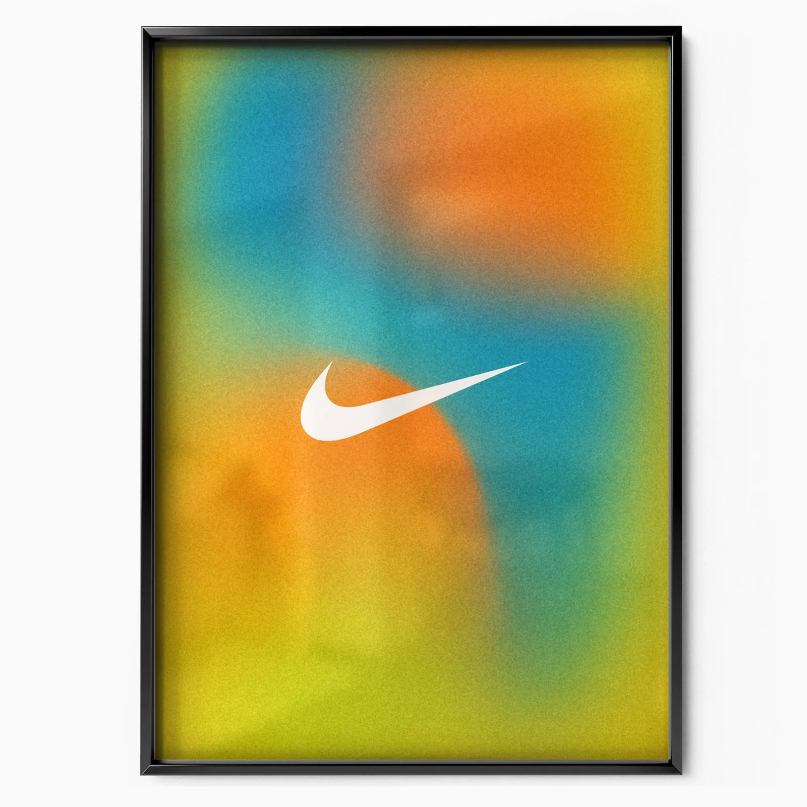 Nike Blur Żółty poster, museum grade matte print