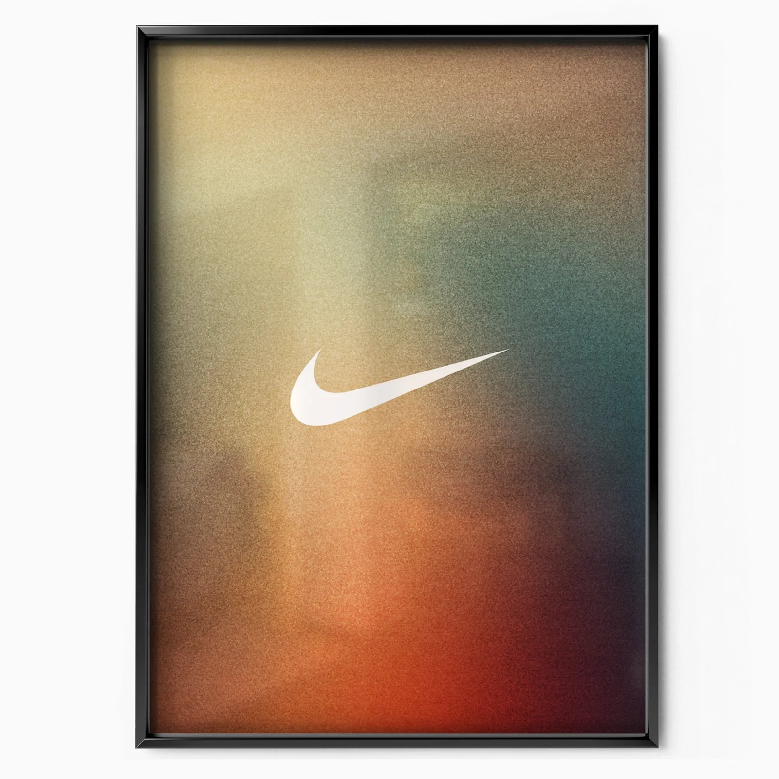 Prysznic Nike Blur poster, museum grade matte print