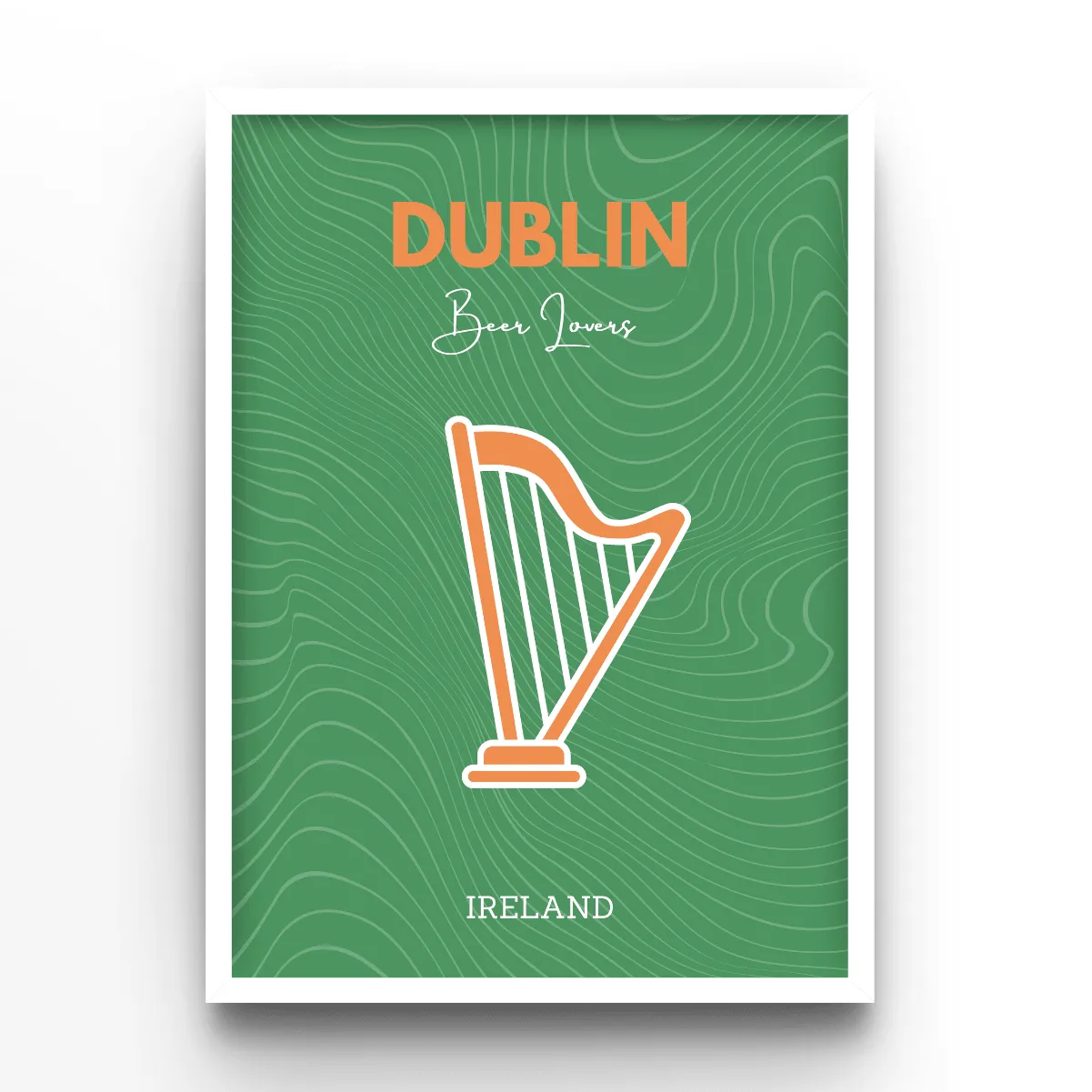 Dublin poster, museum grade matte print