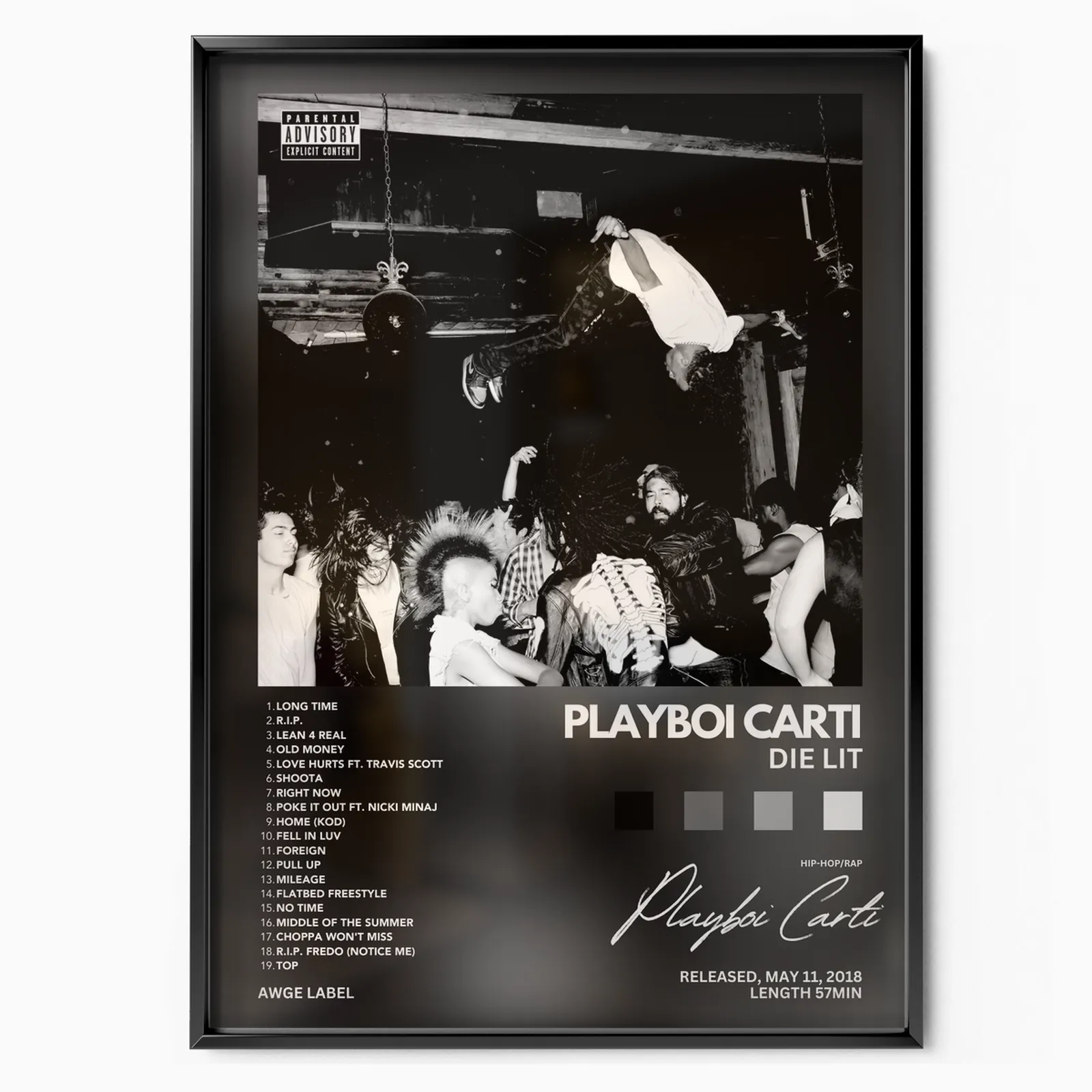 Album dei libri Playboi poster, museum grade matte print