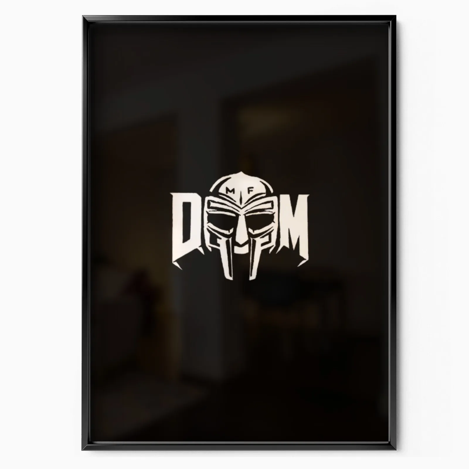 MF DOOM maske-logo poster, museum grade matte print