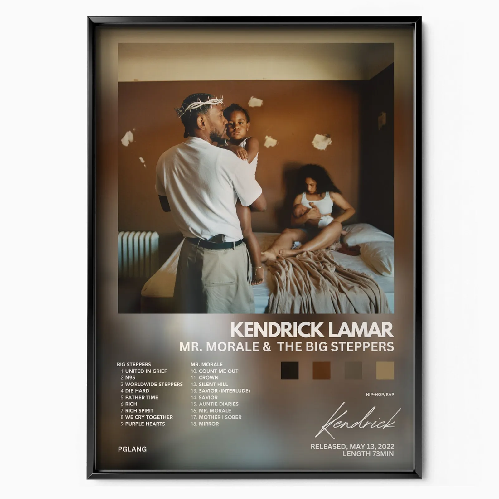 Kendrick Lamar Mr. Morales Album poster, museum grade matte print