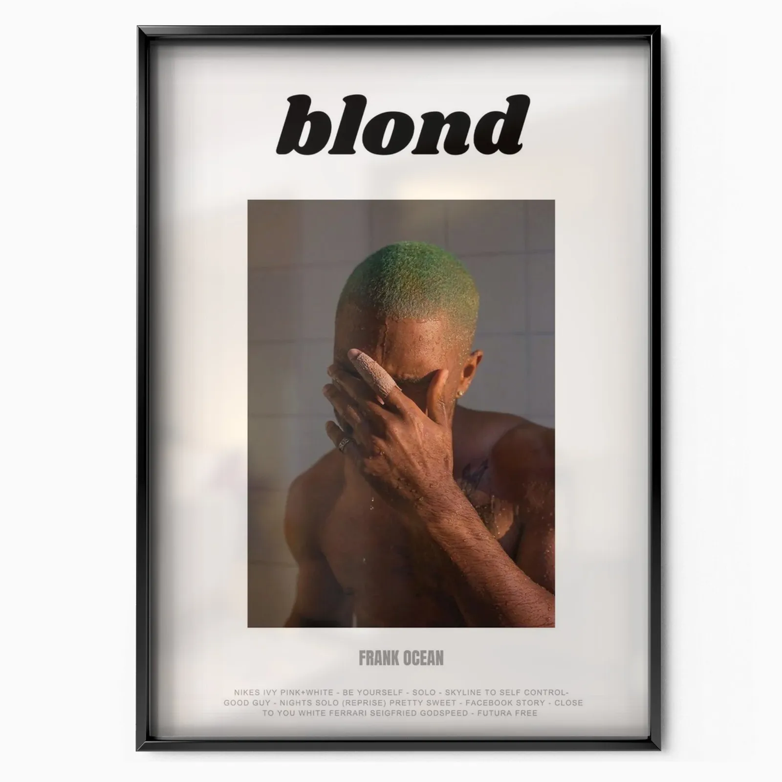 Frank Oceano Bianco poster, museum grade matte print