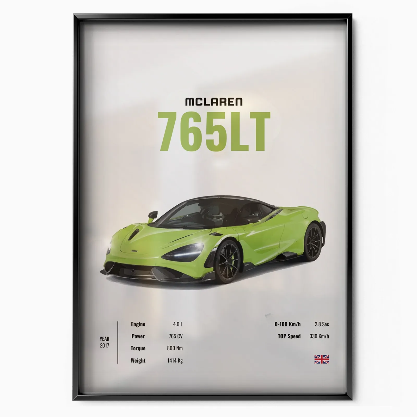 McLaren 765LT poster