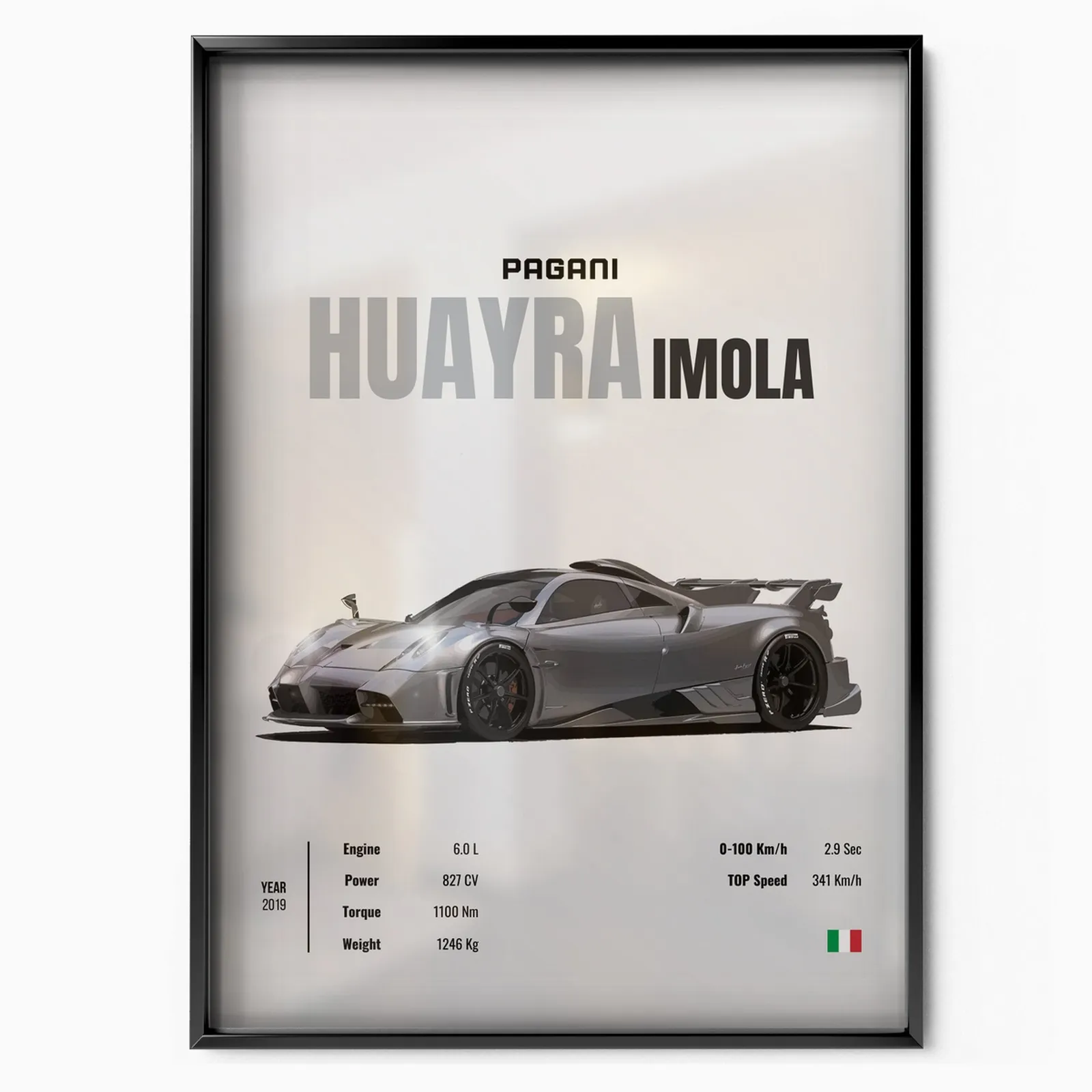 Pagani Huayra Imola poster