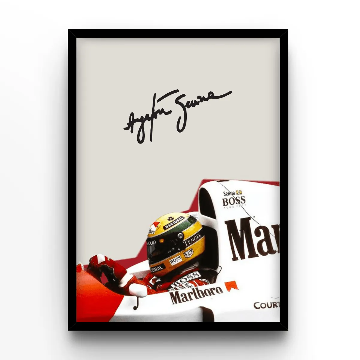 Ayrton Senna Racing Legend poster