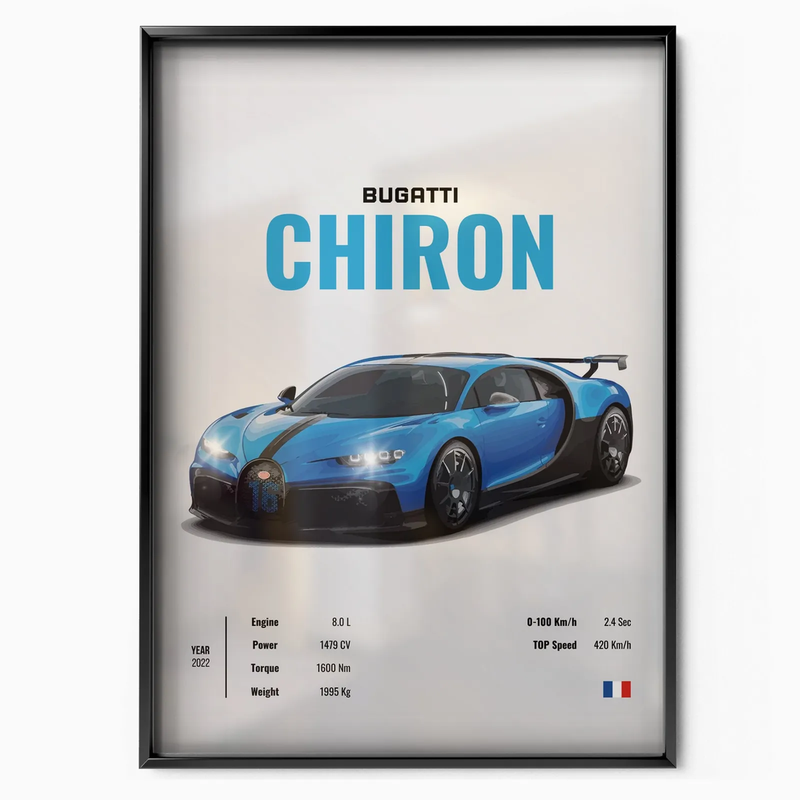 Bugatti Chiron poster