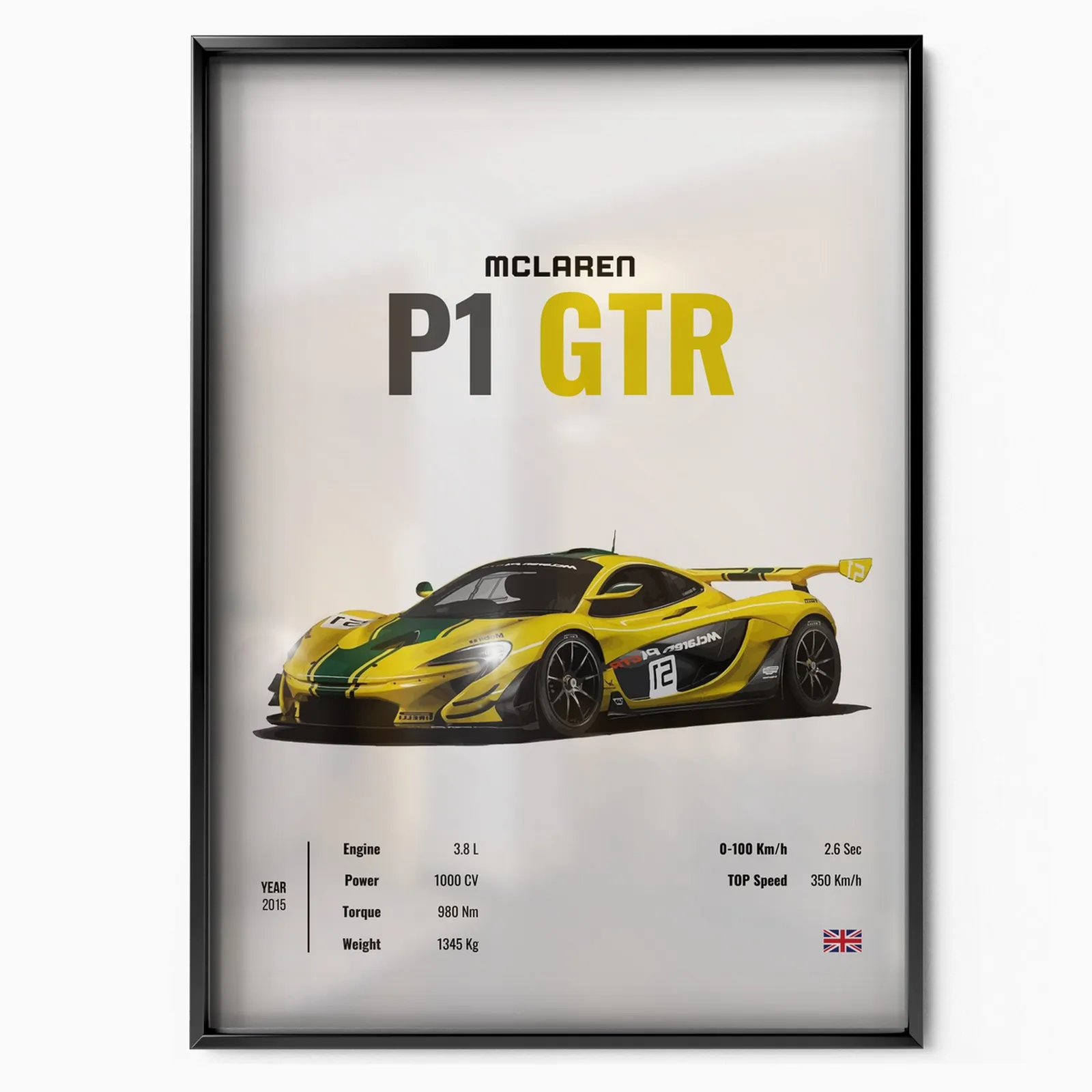 McLaren P1 GTR poster