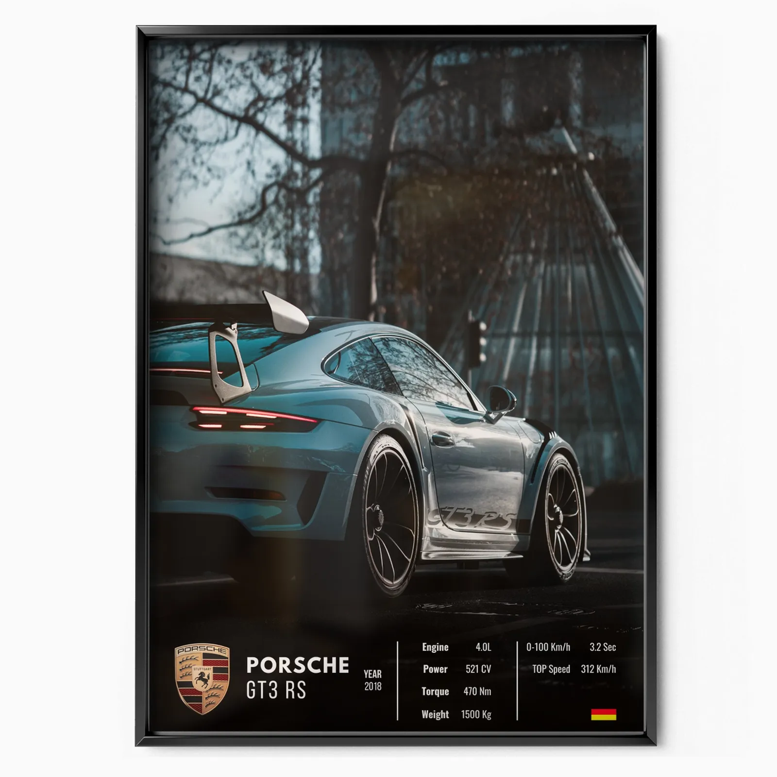 Porsche GT3 RS Collector poster