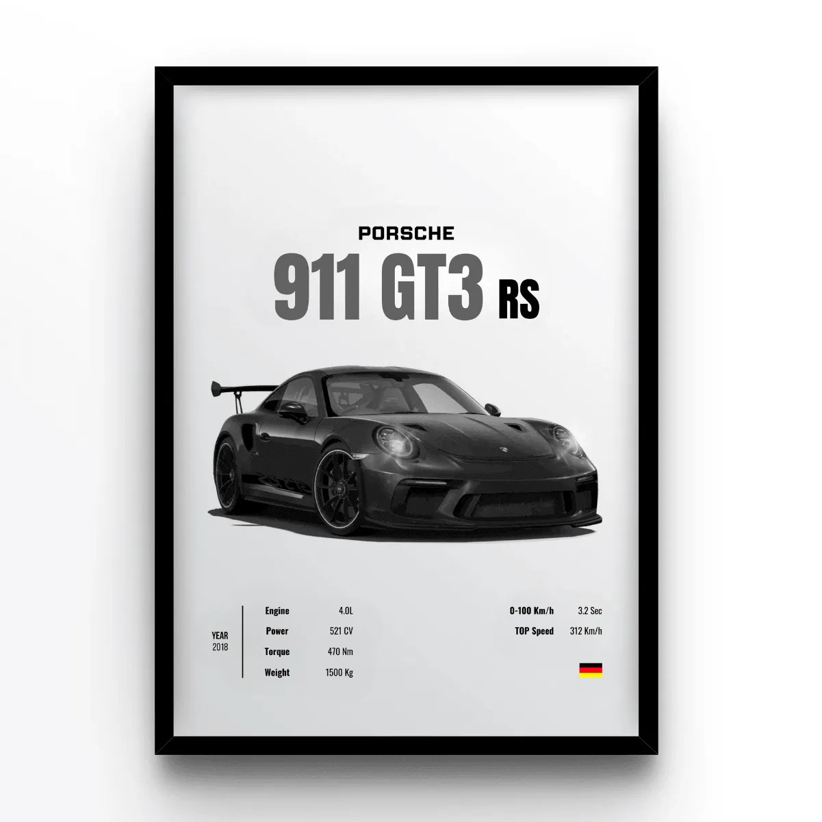 Porsche 911 GT3 RS poster
