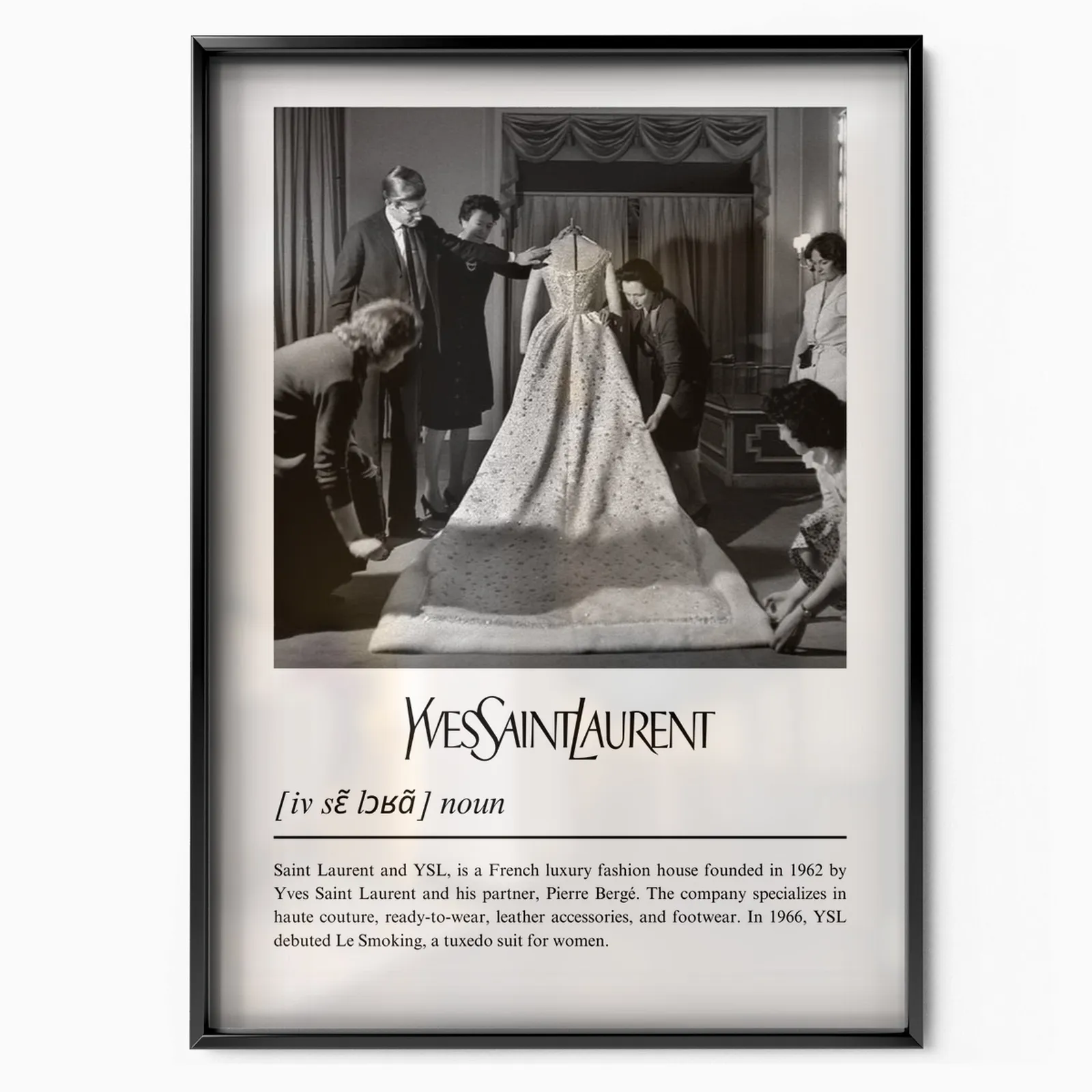 Yves Saint Laurent History poster