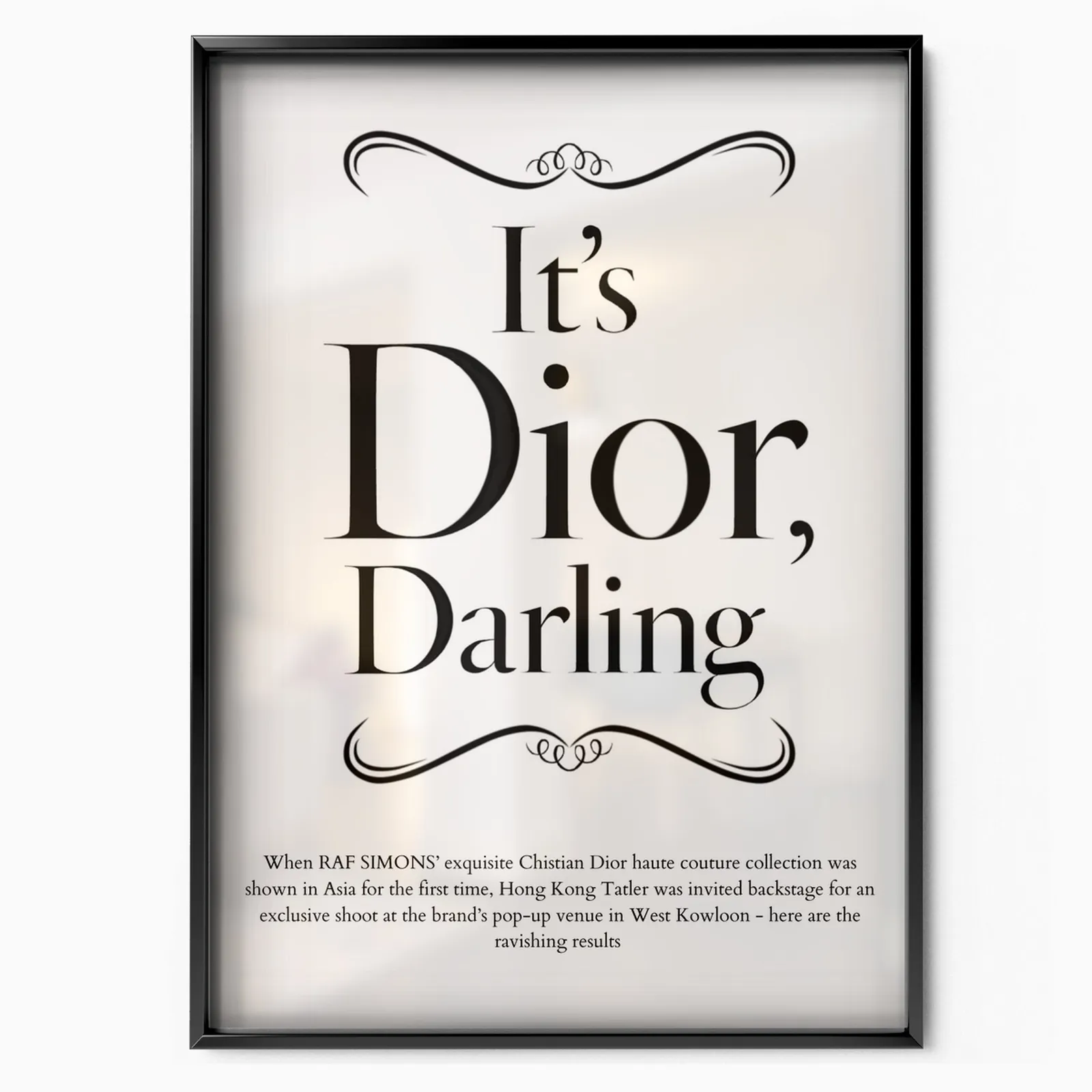 It's Dior Darling poster