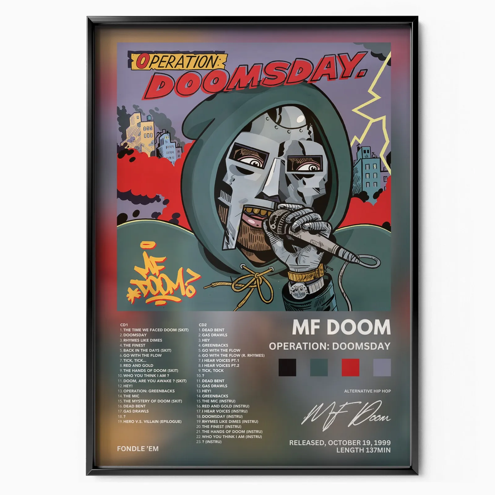 MF DOOM - Operation: Doomsday poster