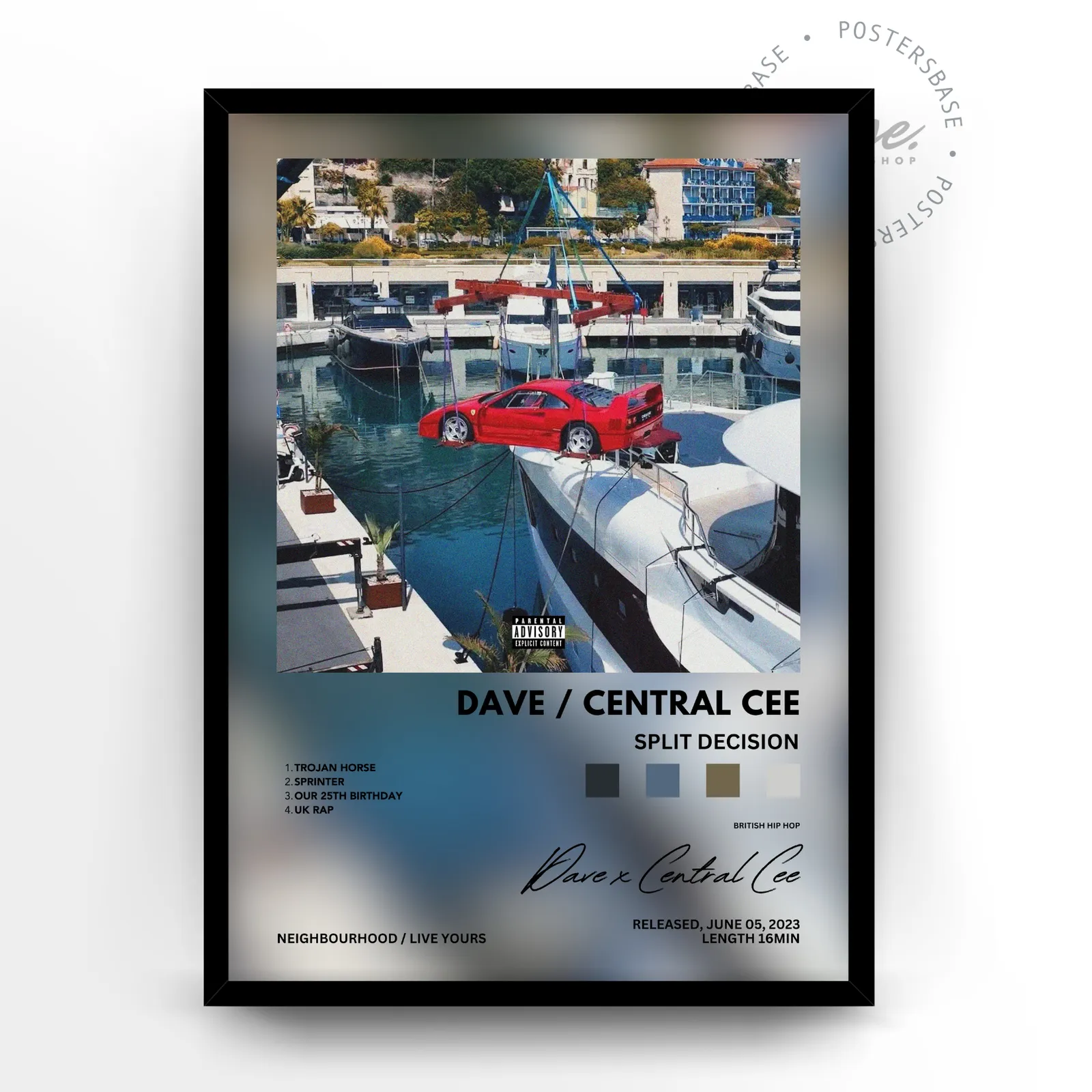 Dave x Central Cee - Split Decision poster