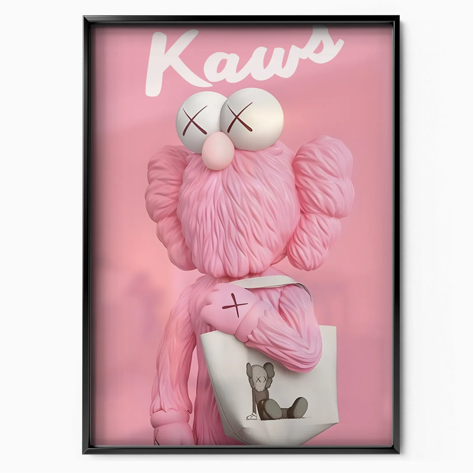 Pink Figure poster, museum grade matte print