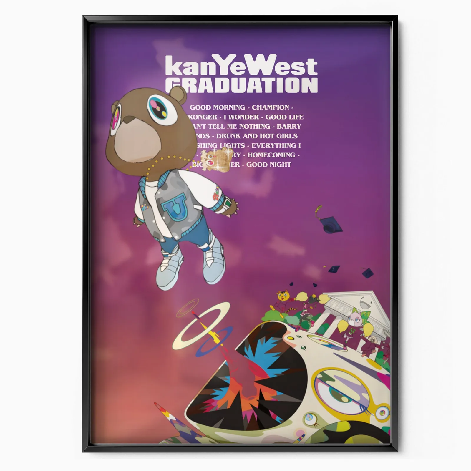 Laurea di Kanye West poster, museum grade matte print