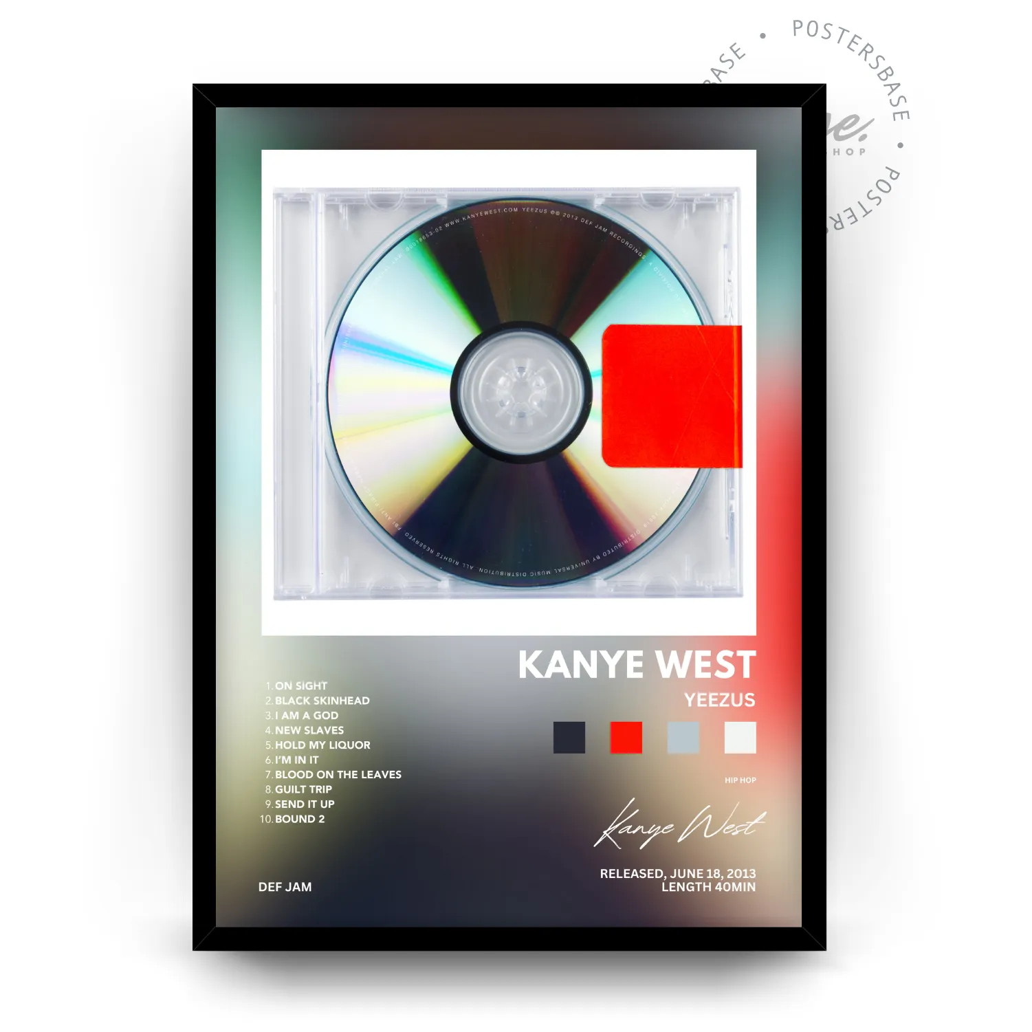Laurea di Kanye West poster, museum grade matte print