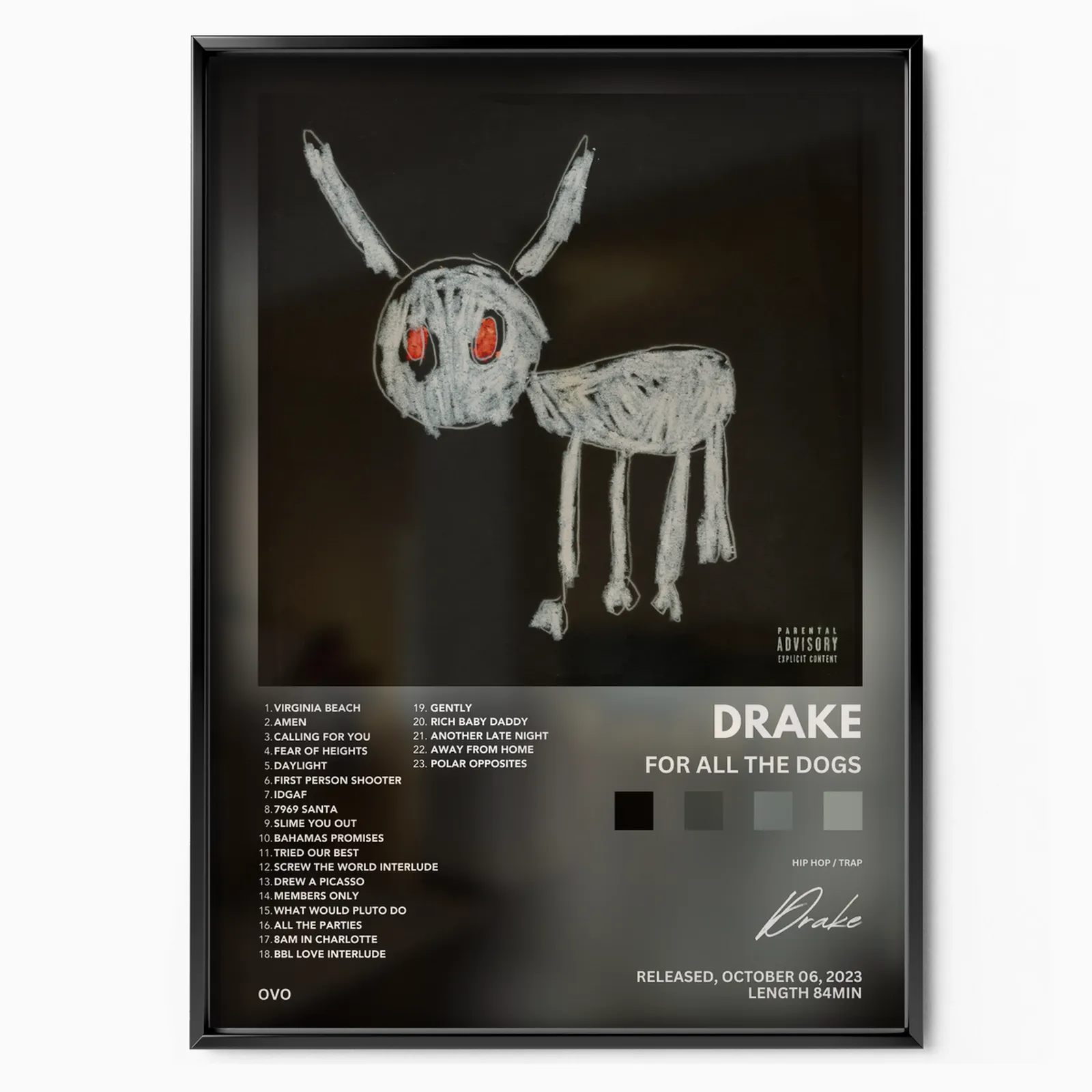 Laurea di Kanye West poster, museum grade matte print