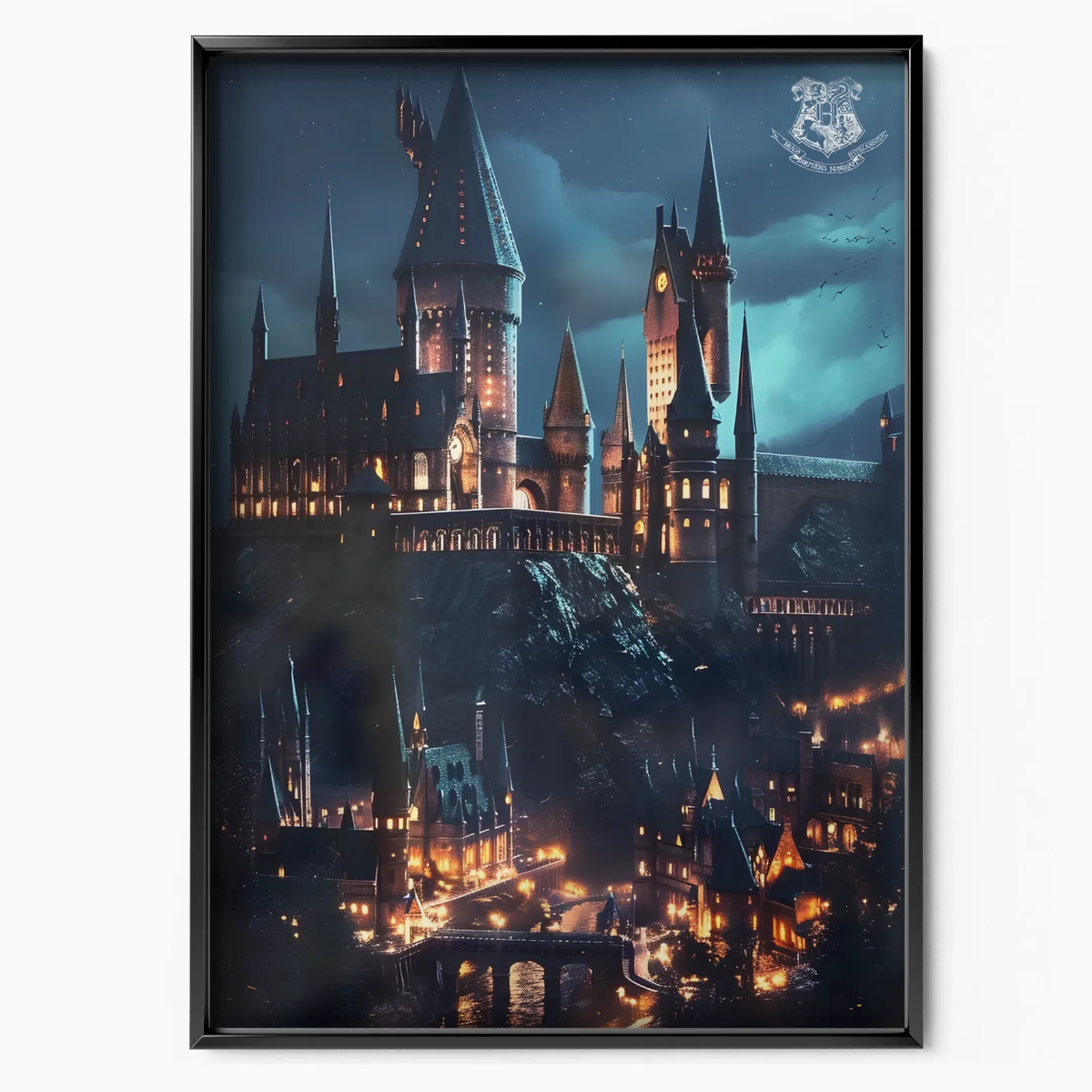 Hogwarts by Night poster
