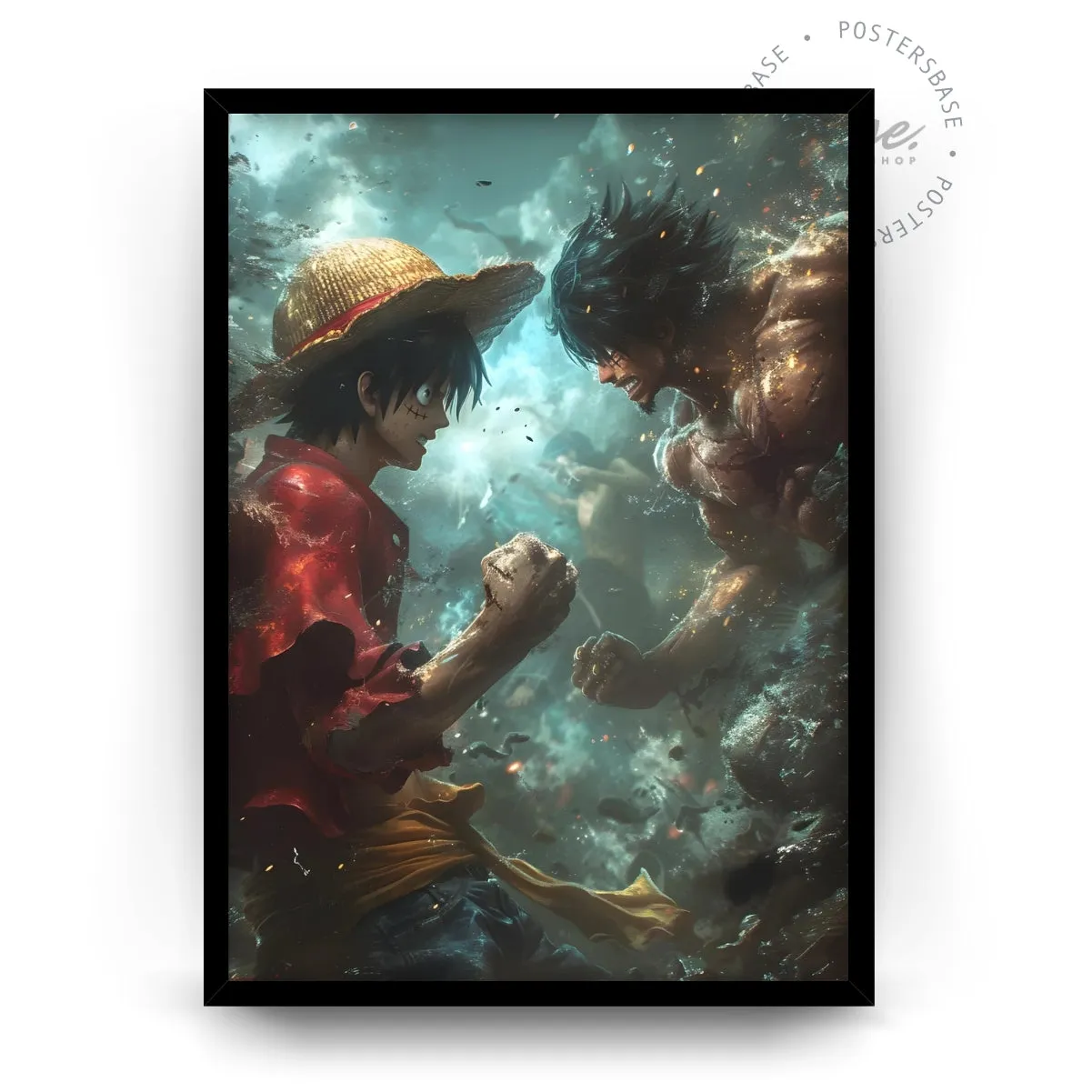 One Piece Luffy Fight poster, museum grade matte print