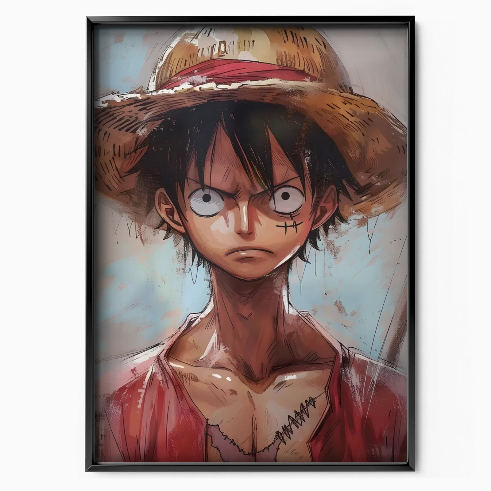 One Piece Luffy Draw poster