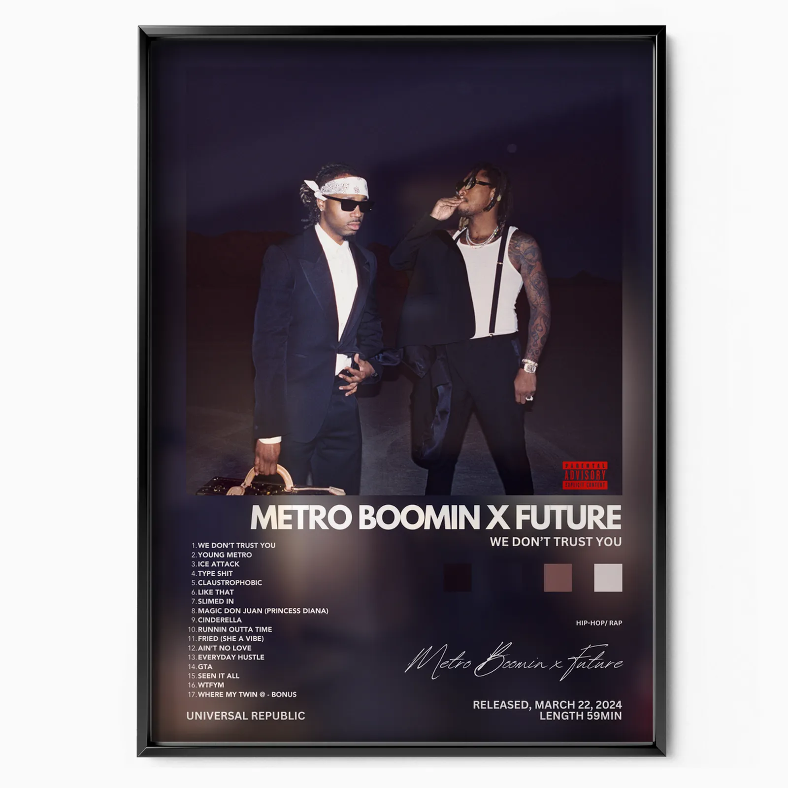 Le leggende di Juice World non muoiono mai poster, museum grade matte print