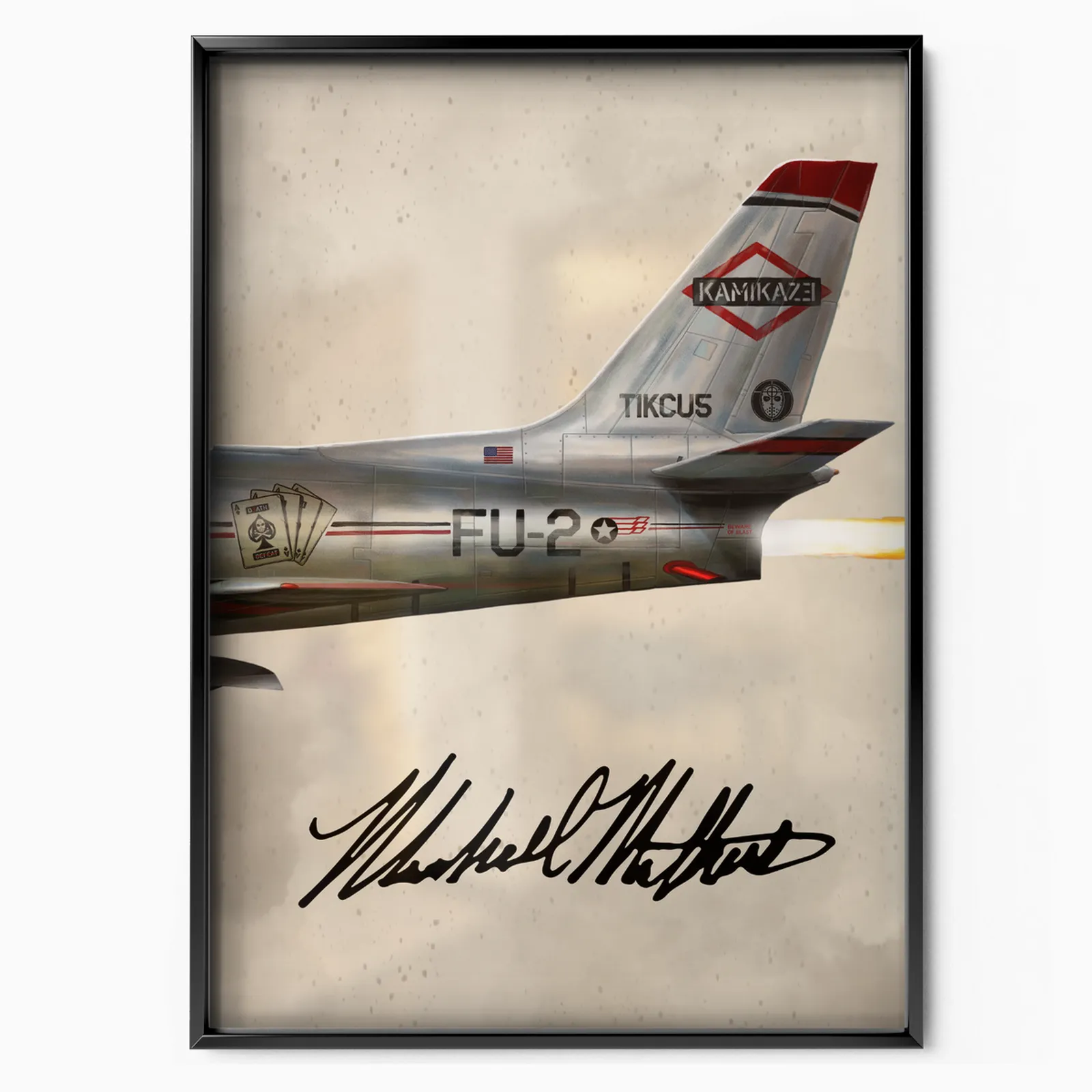 Kamikaze Cover poster, museum grade matte print