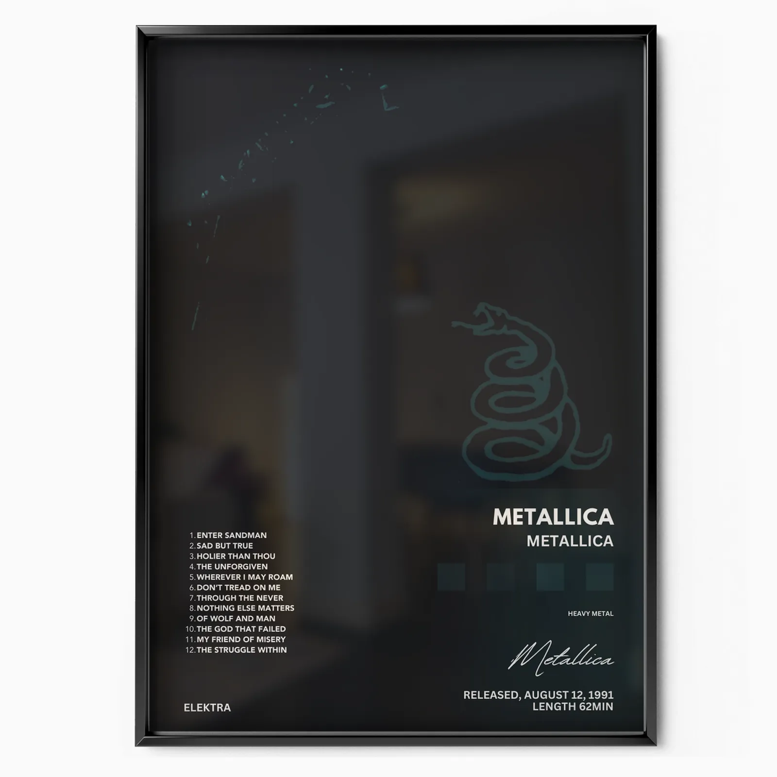 Metallica (The Black Album) poster