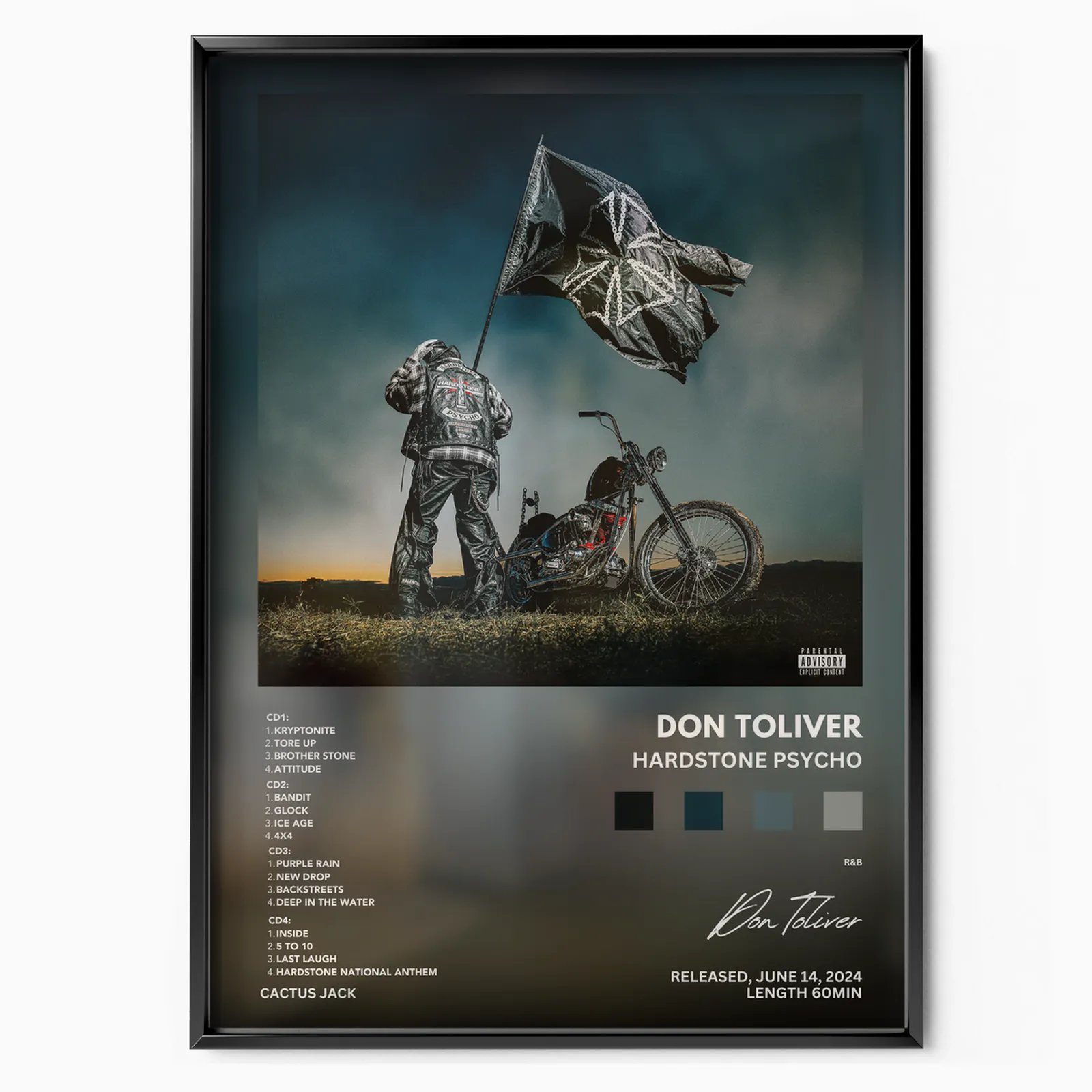 Le leggende di Juice World non muoiono mai poster, museum grade matte print