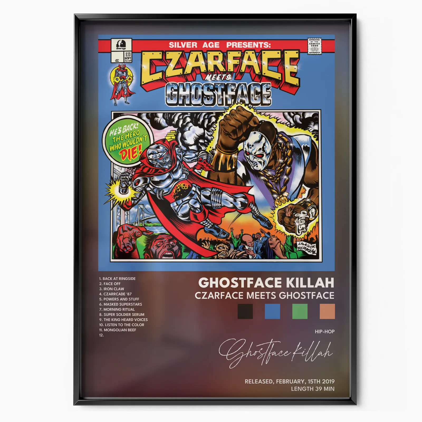 Ghostface Killah - Czarface Meets Ghostface poster, museum grade matte print
