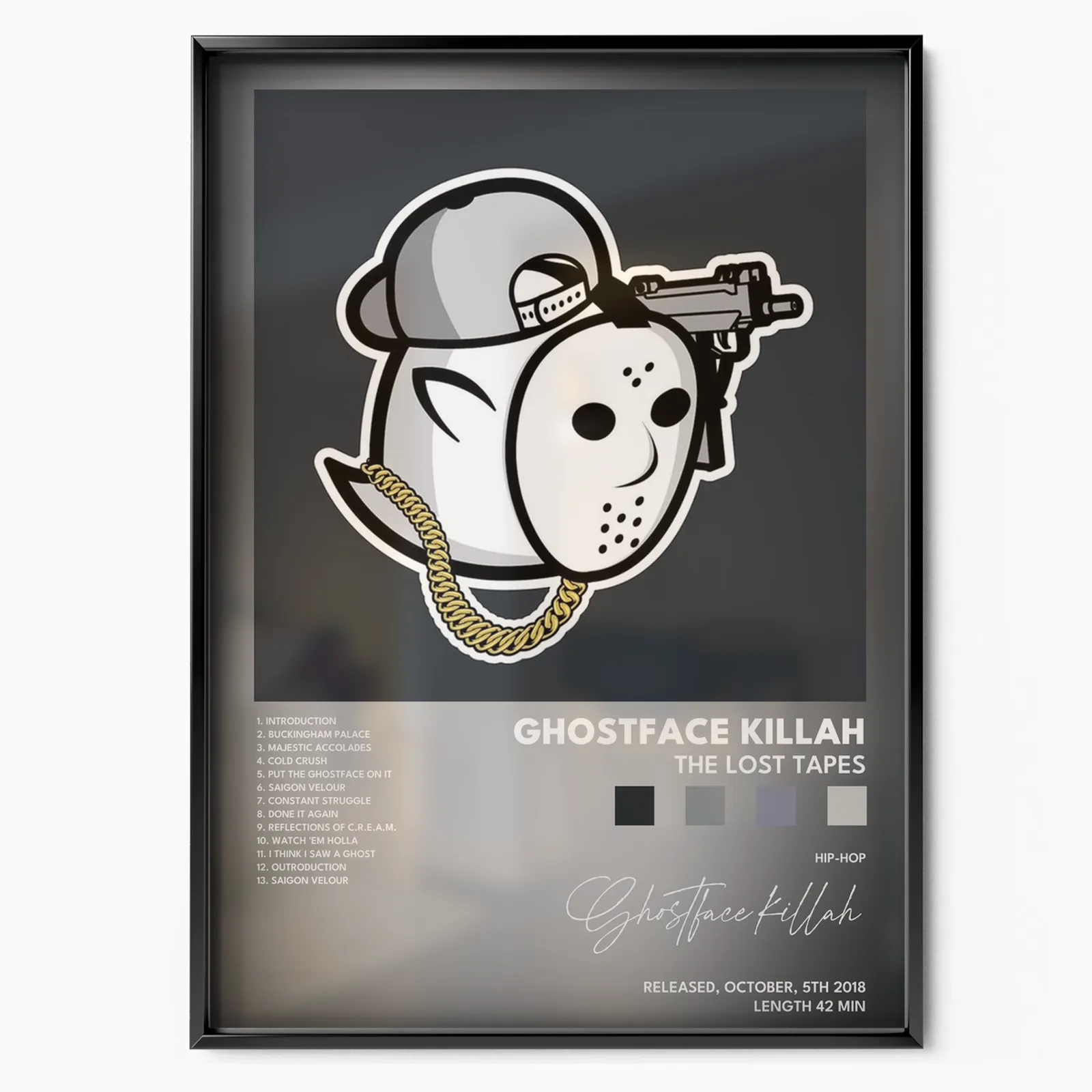 Ghostface Killah - The Lost Tapes poster, museum grade matte print
