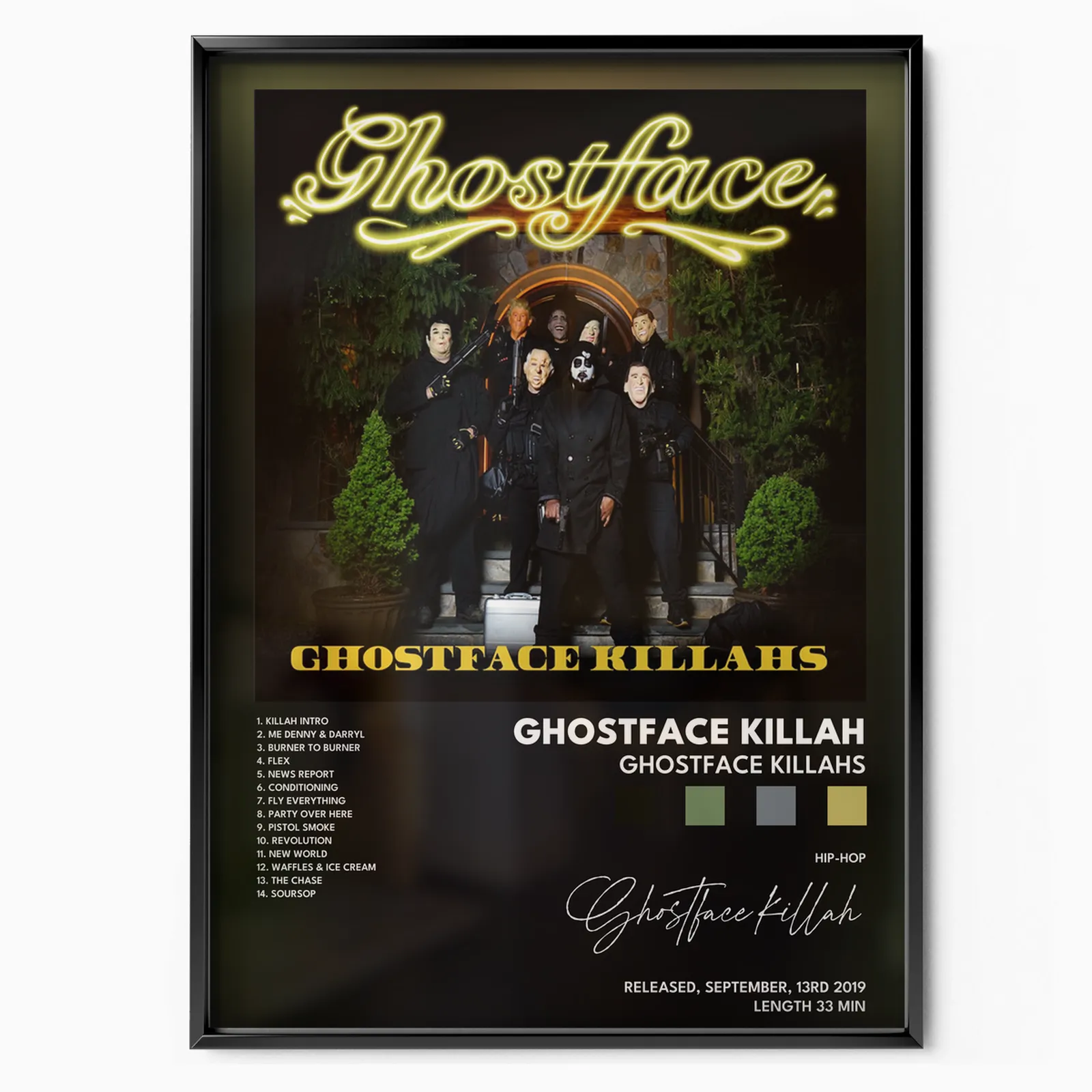 Ghostface Killah - Ghostface Killahs poster, museum grade matte print