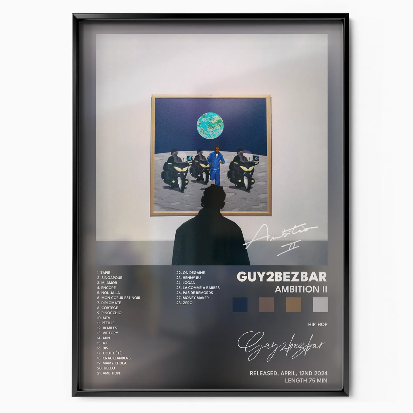Guy2Bezbar - AMBITION II poster, museum grade matte print