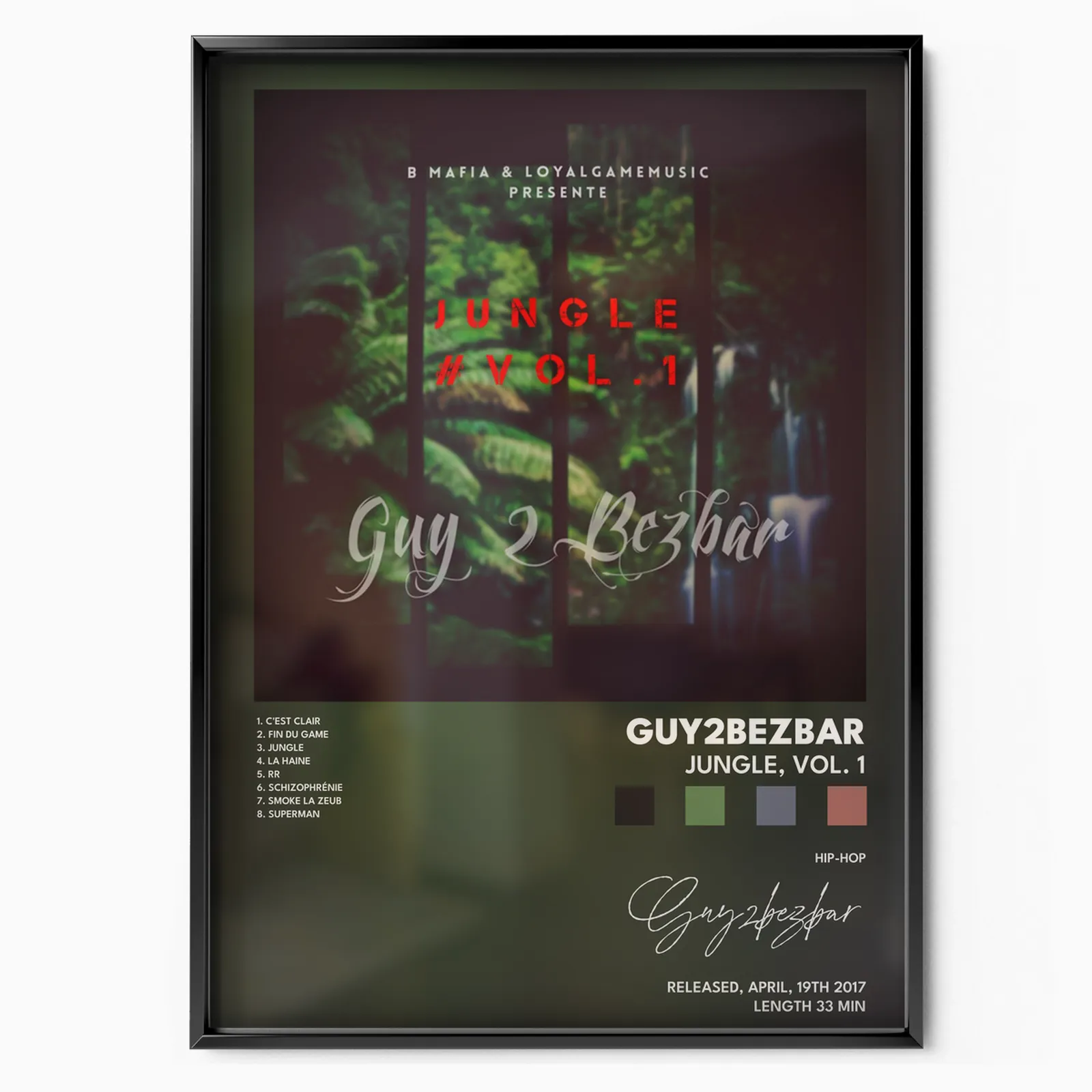 Guy2Bezbar - Jungle vol 1 poster, museum grade matte print