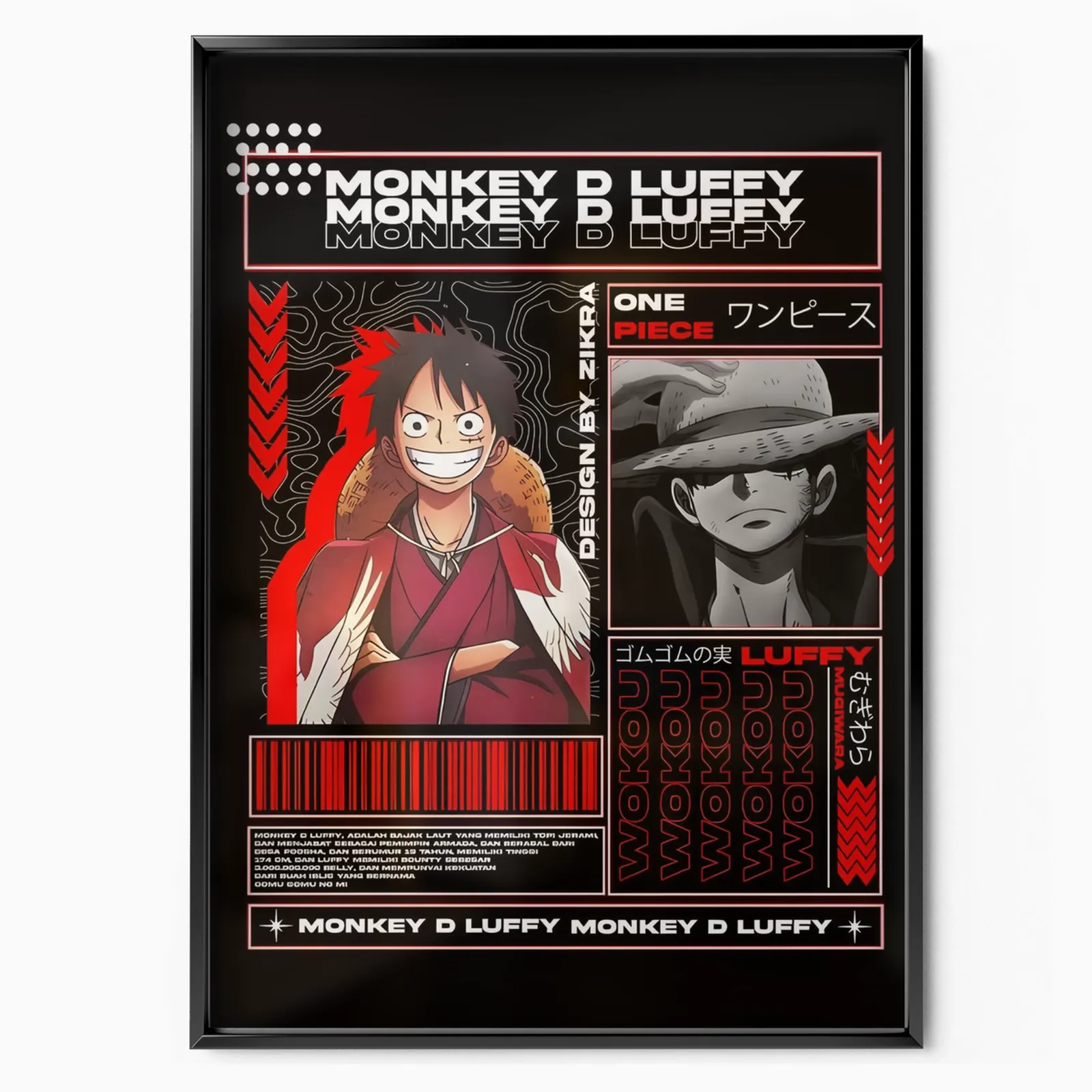 ONE PIECE MONKEY D LUFFY CREATION poster