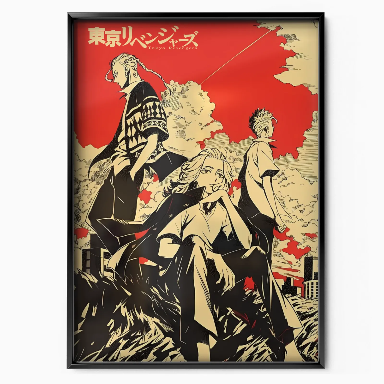 Retro Tokyo Bikers poster