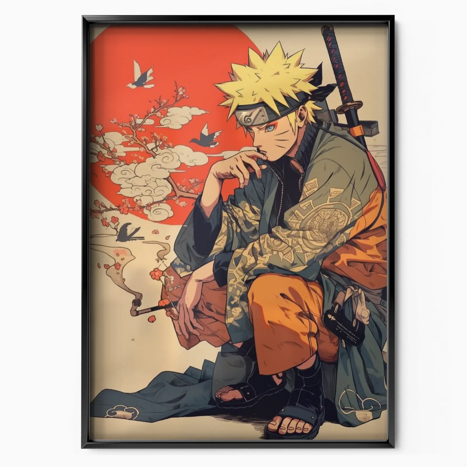 Whirlwind Ninja Draw poster, museum grade matte print