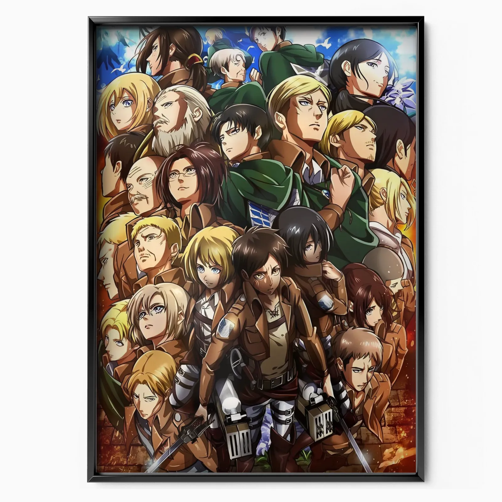 ATTACK ON TITAN CHARACTERS poster