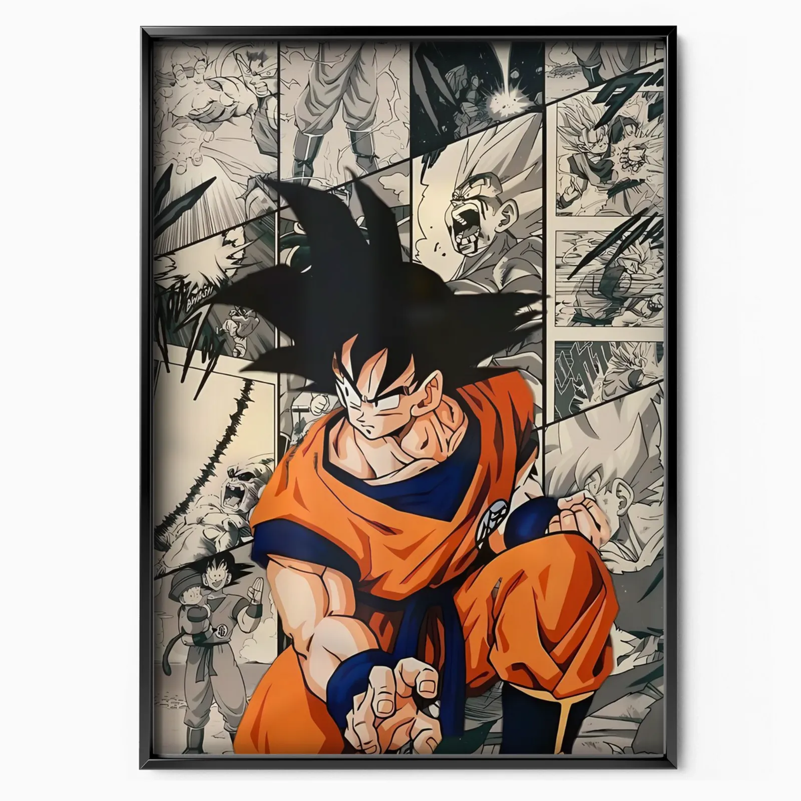 Golden Warrior Manga poster, museum grade matte print