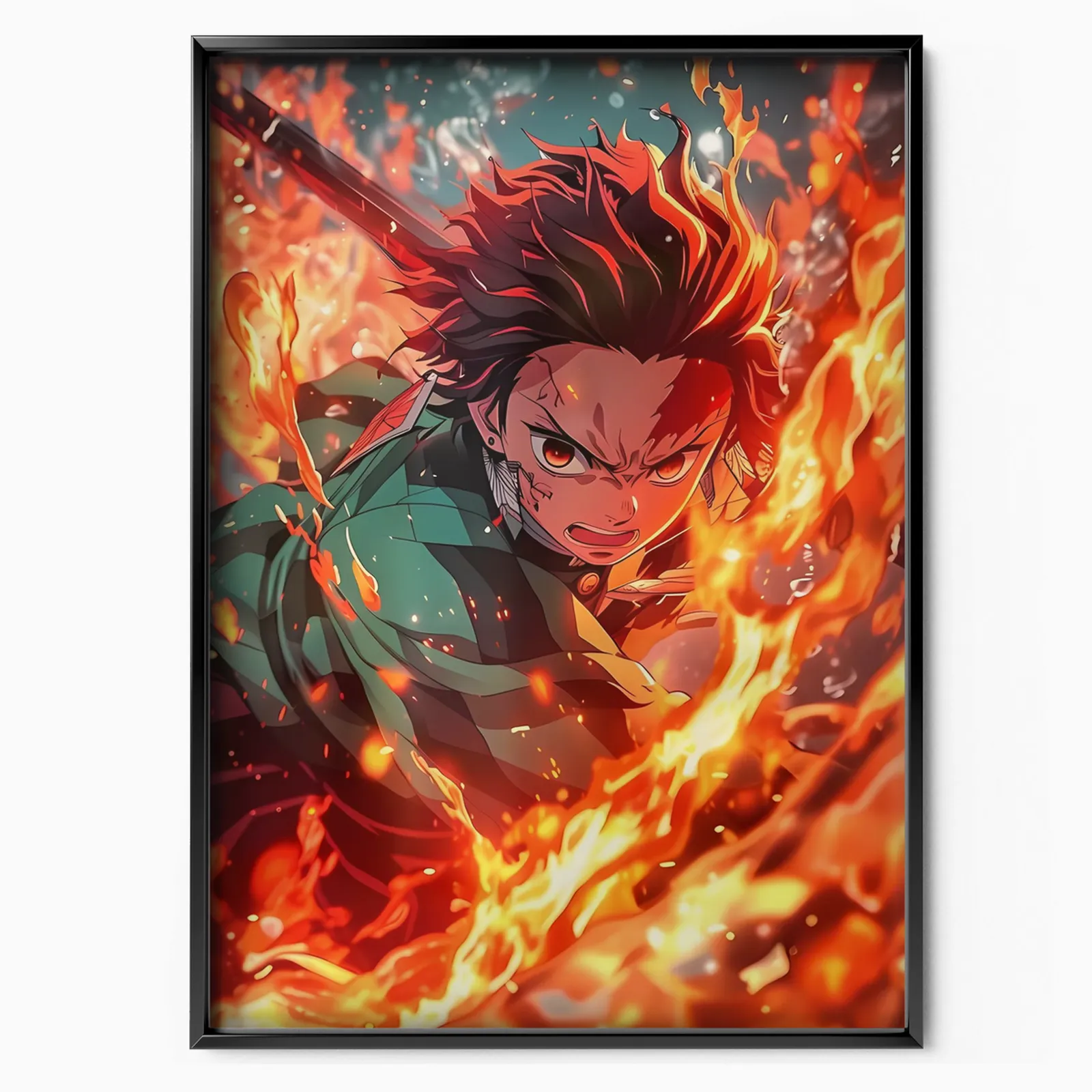 Blazing Demon Blade poster, museum grade matte print