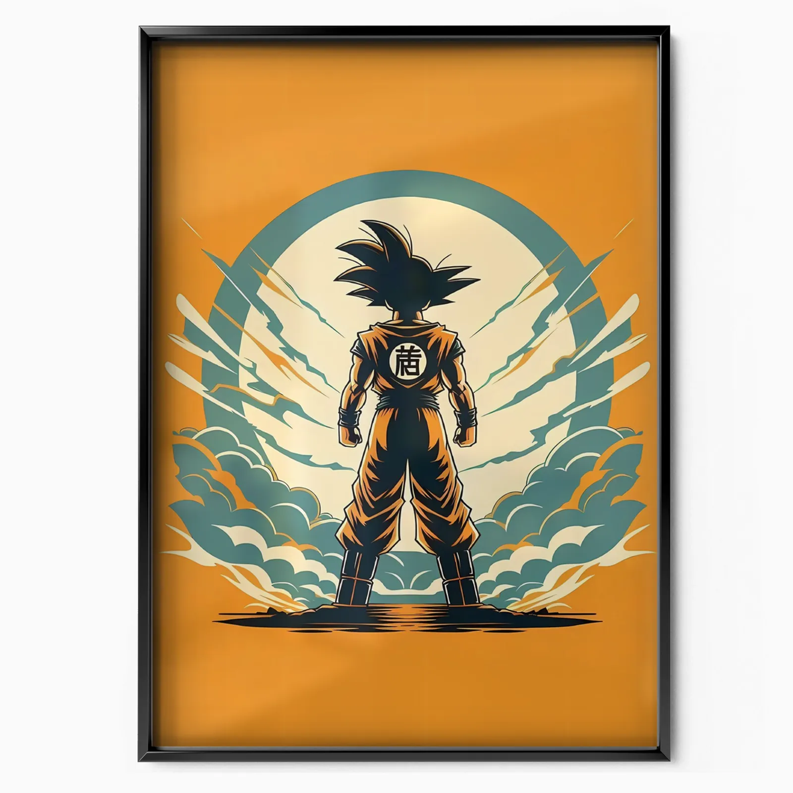 DRAGON BALL Z SON GOKU BACK poster, museum grade matte print