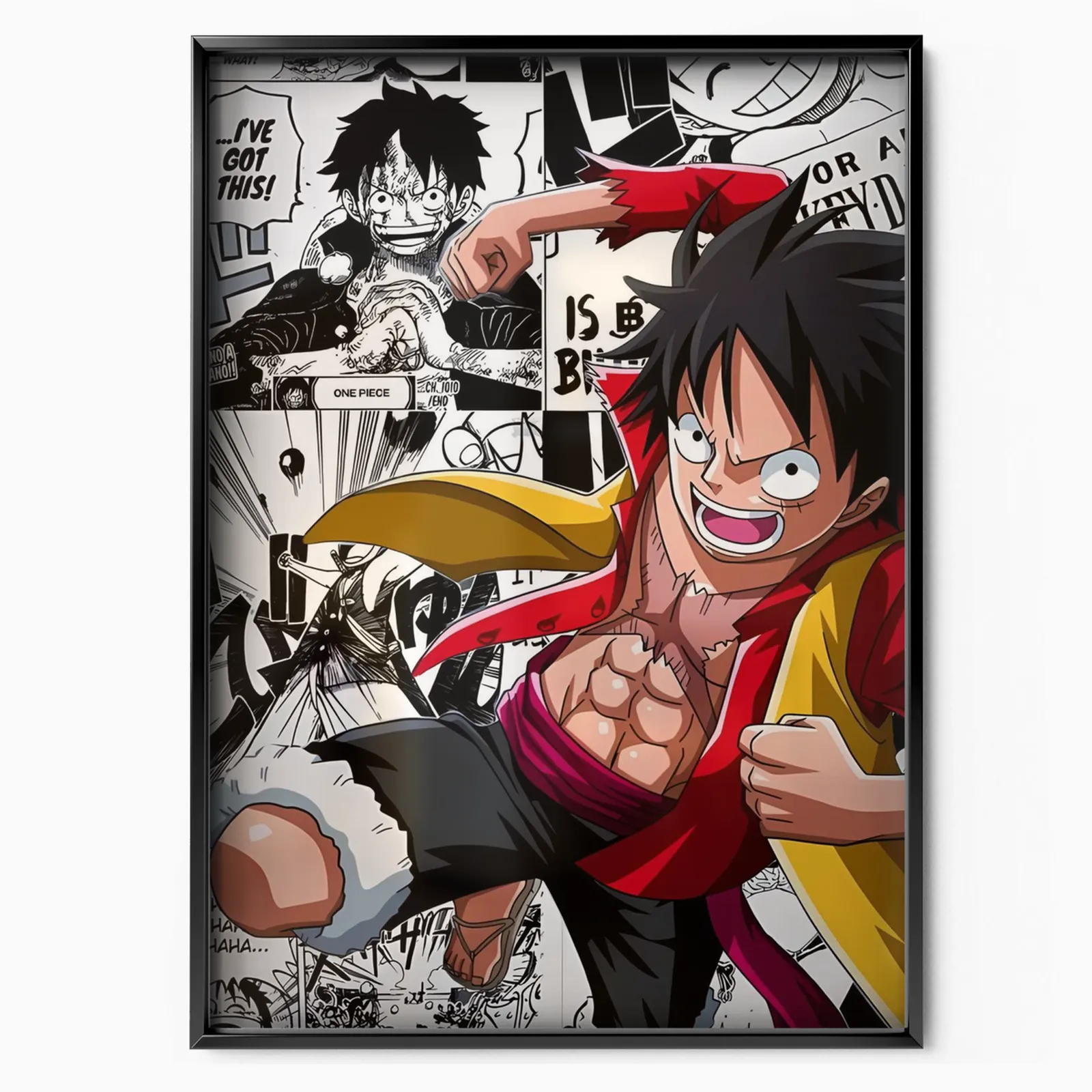 ONE PIECE LUFFY MANGA poster
