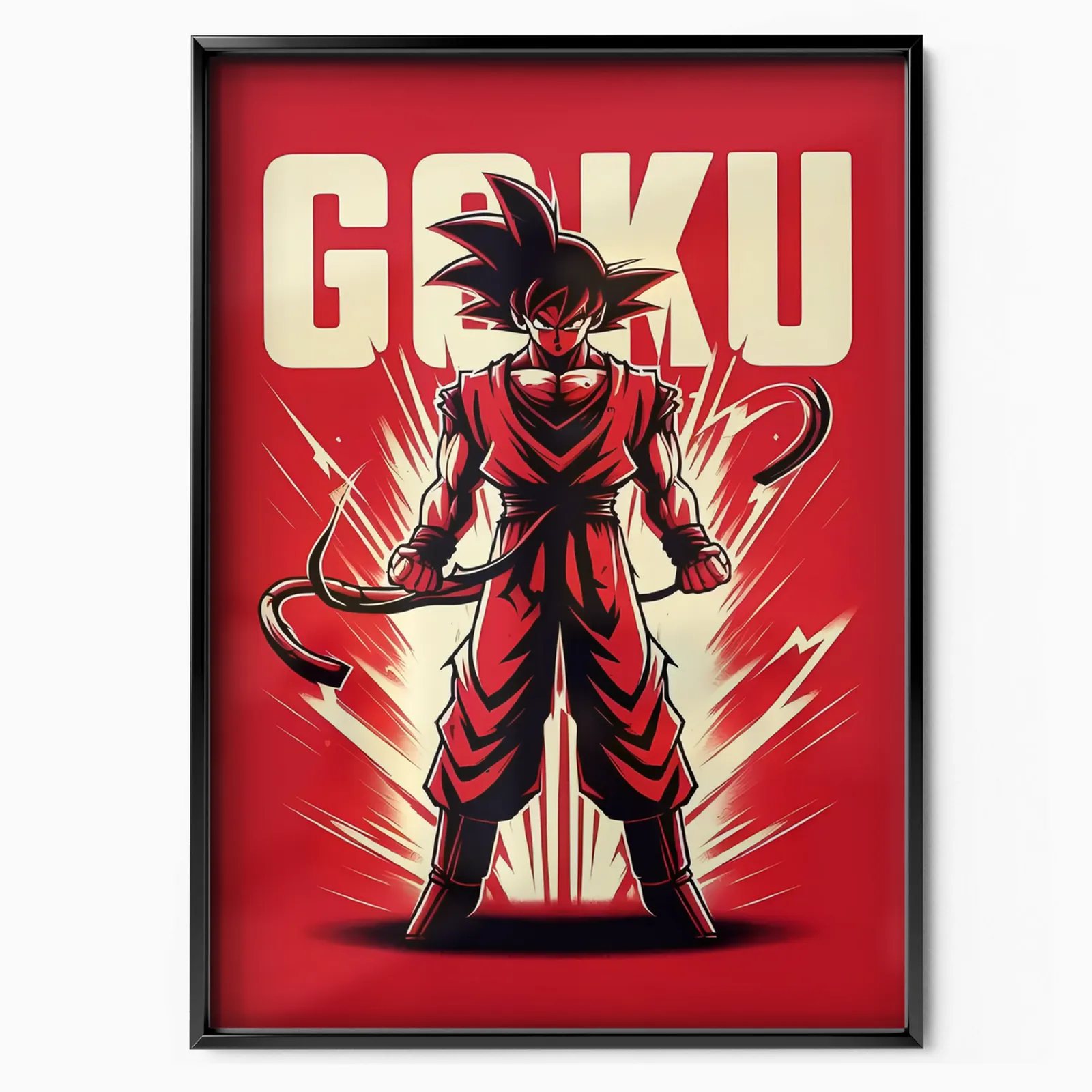 DRAGON BALL Z GOKU RED poster