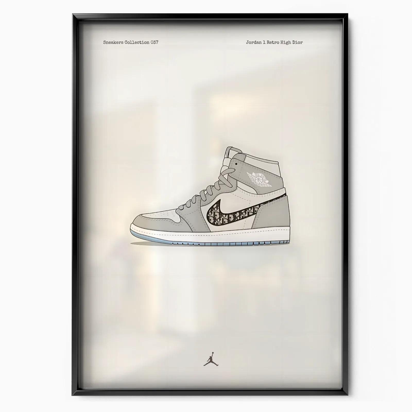 Jordan 1 Retro High Dior poster